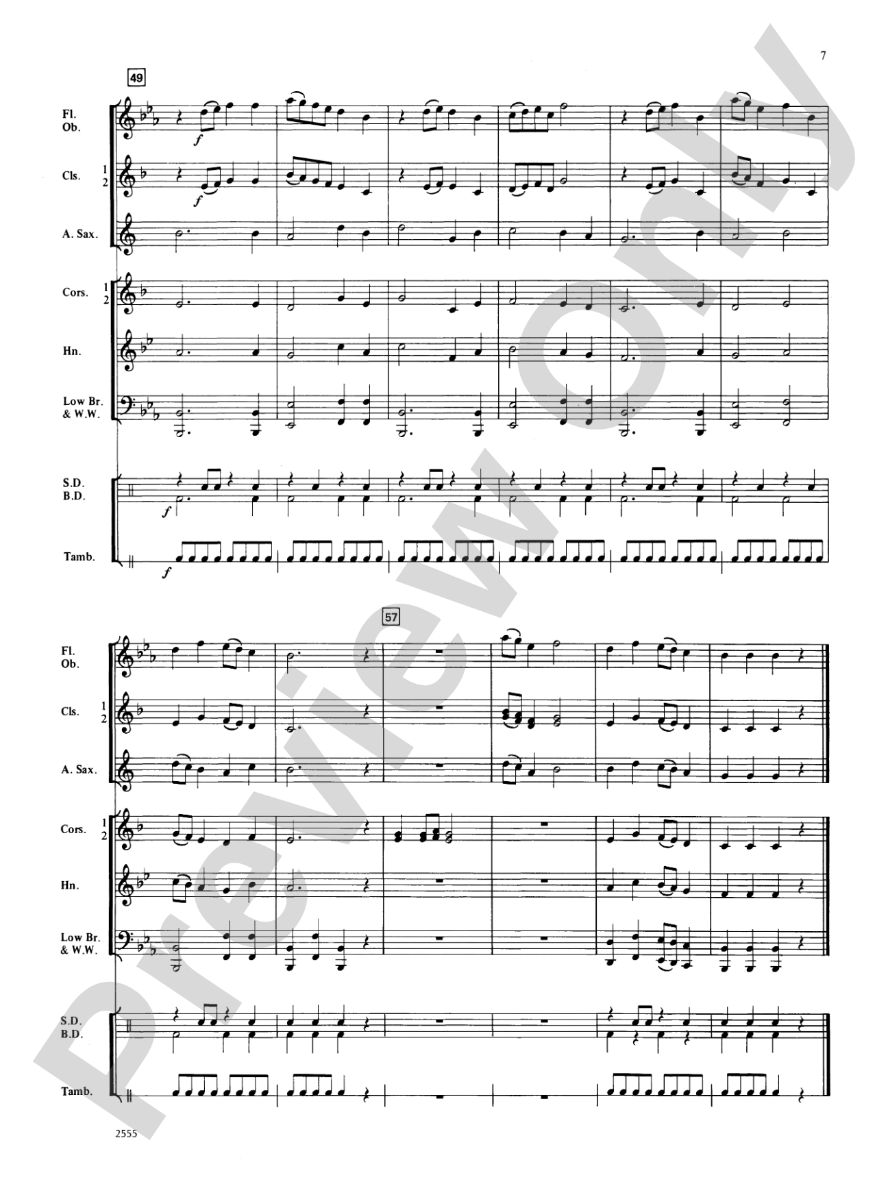 Blue Note Rock: Concert Band Conductor Score & Parts