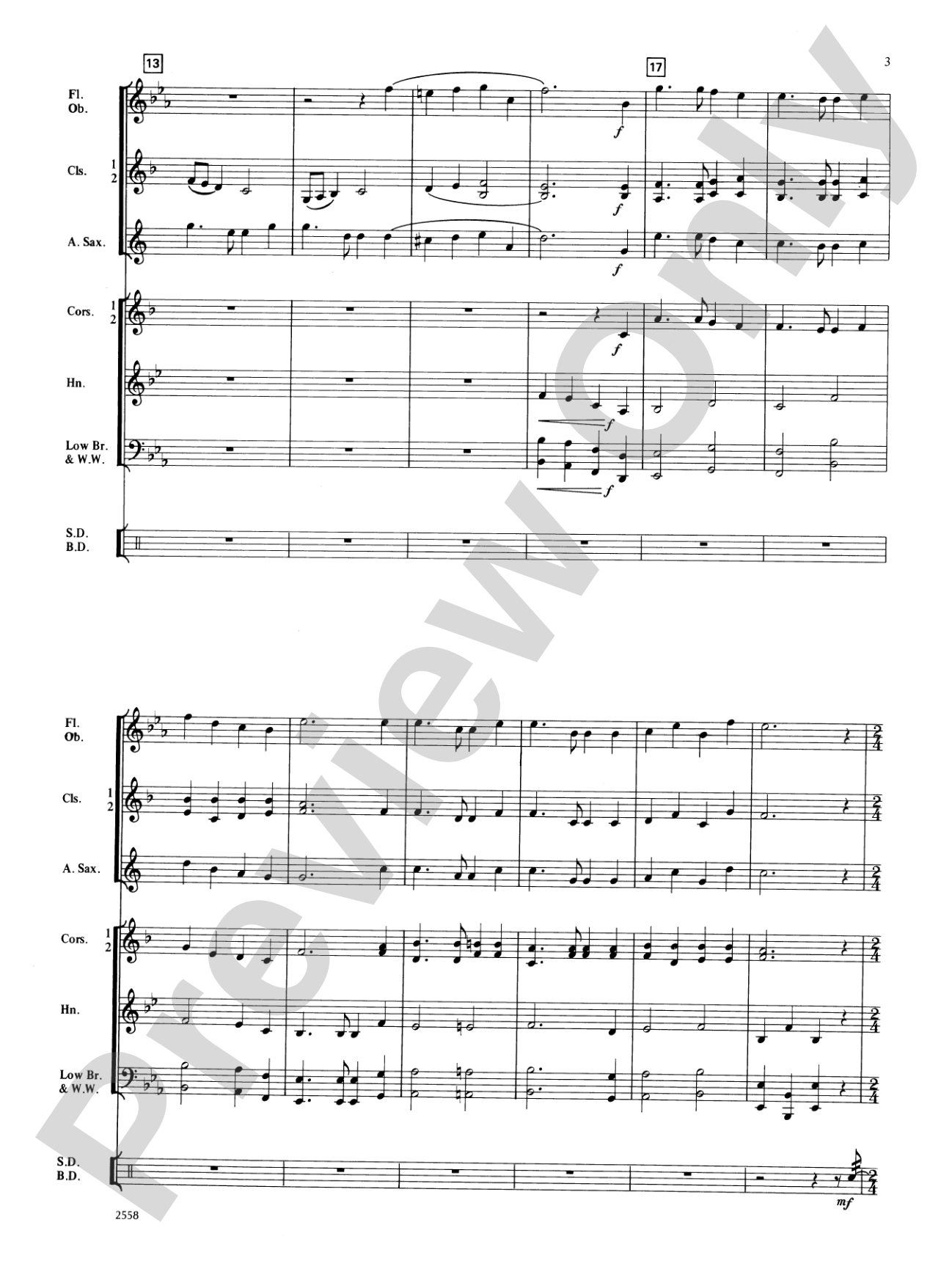Homage to America: Concert Band Conductor Score & Parts