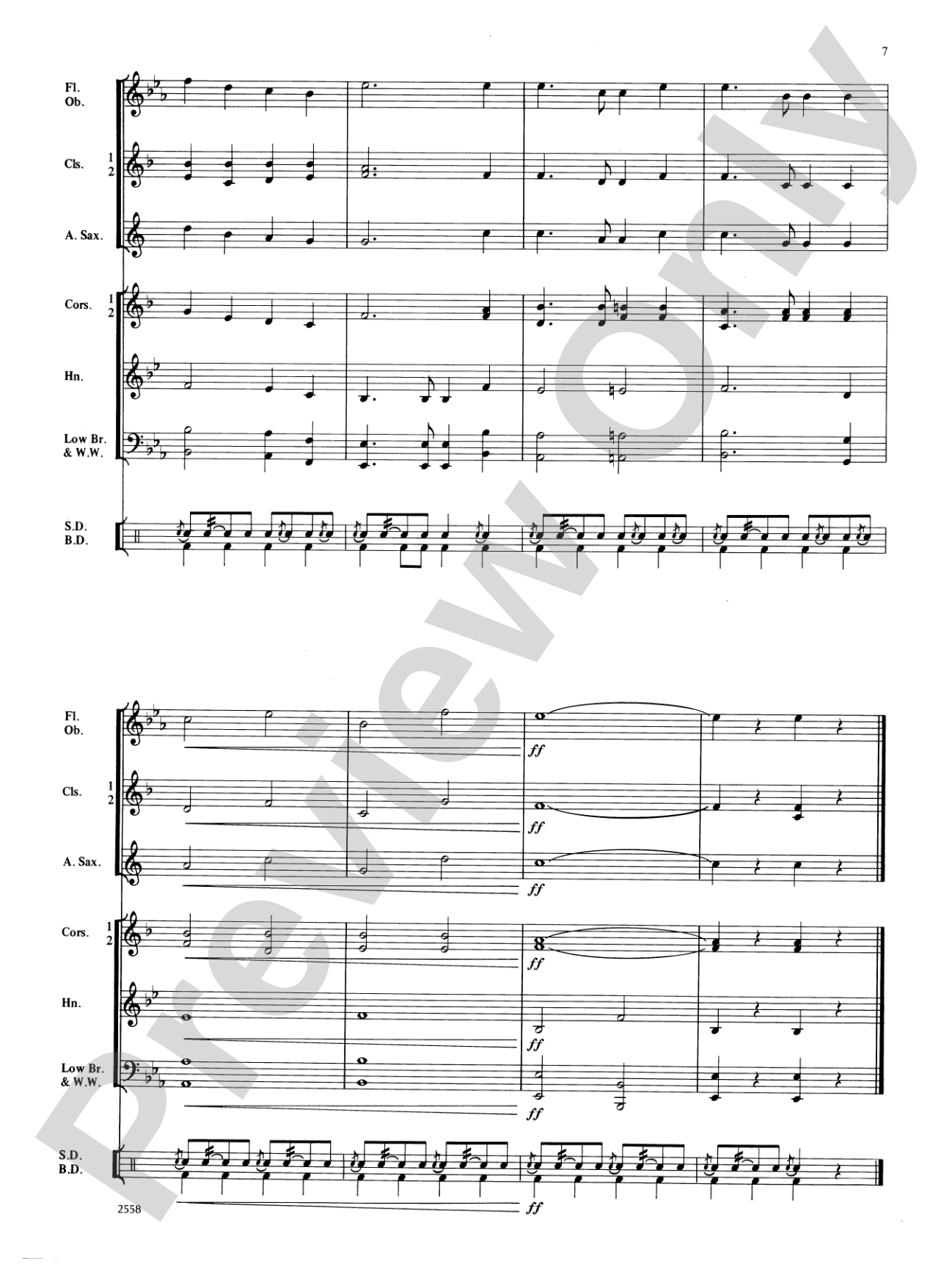 Homage to America: Concert Band Conductor Score & Parts