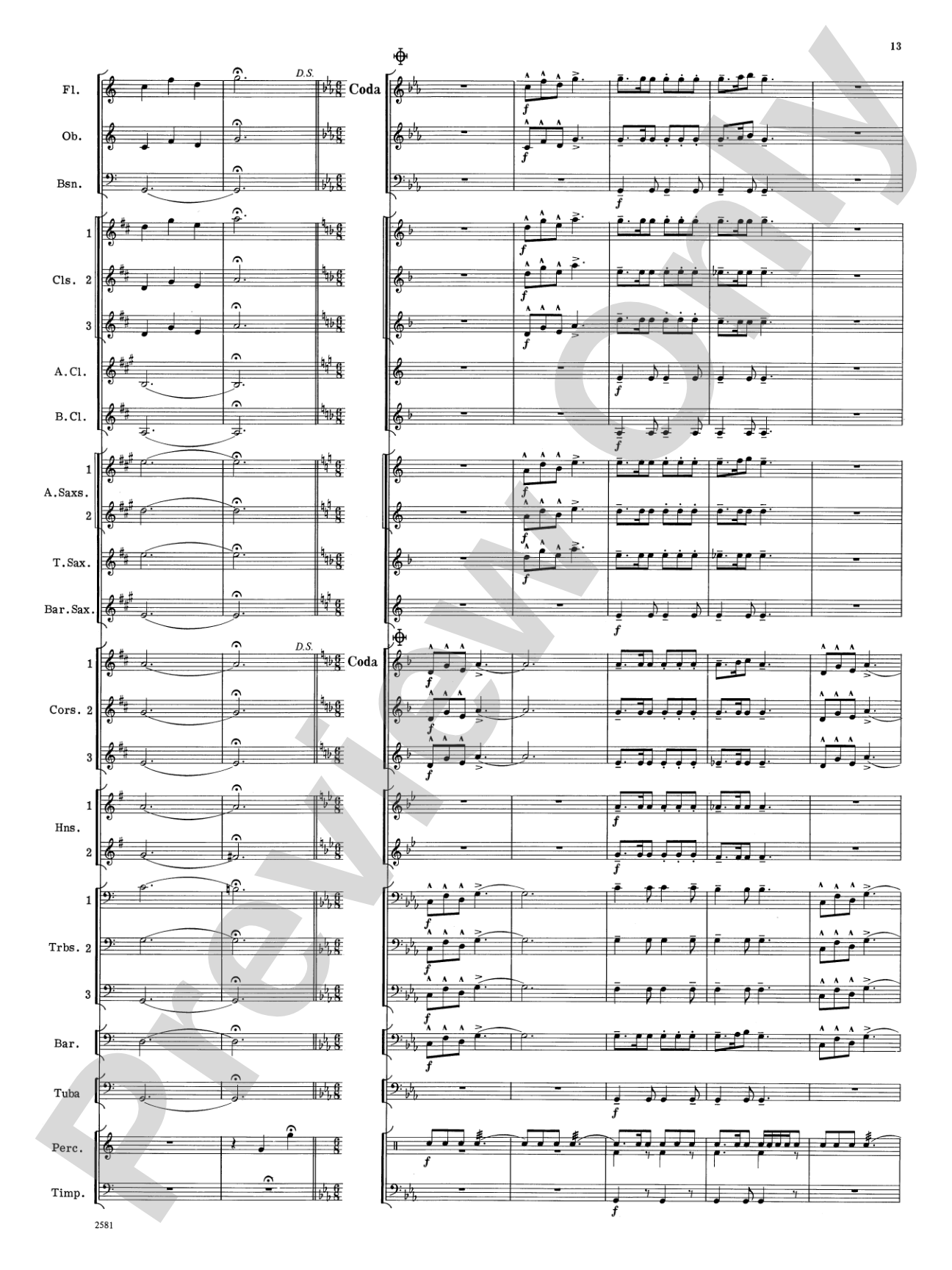 Devil Dance: Concert Band Conductor Score & Parts