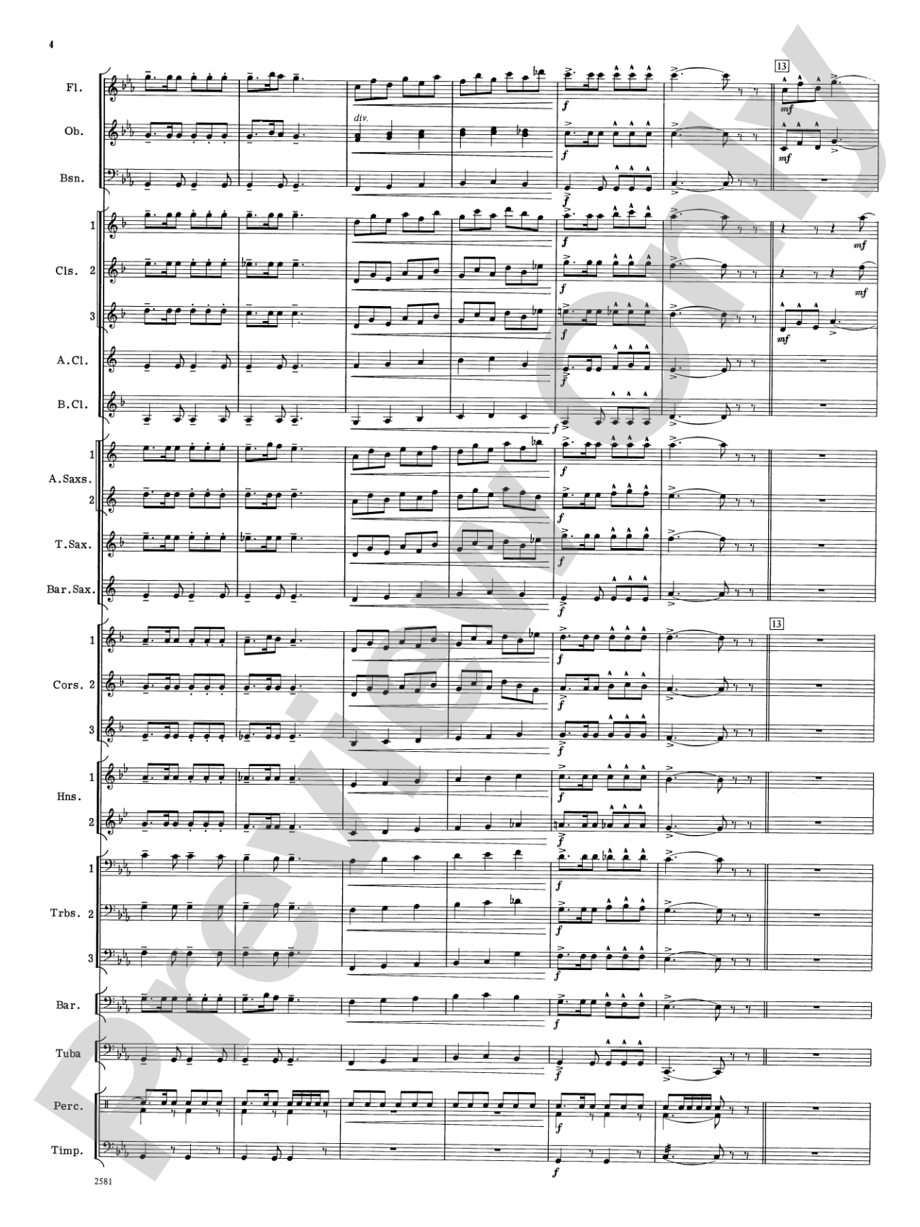 Devil Dance: Concert Band Conductor Score & Parts