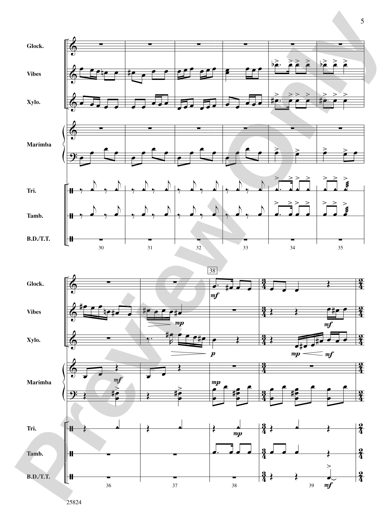 Double Trouble (from Harry Potter and the Prisoner of Azkaban): Percussion Ensemble Conductor Score & Parts