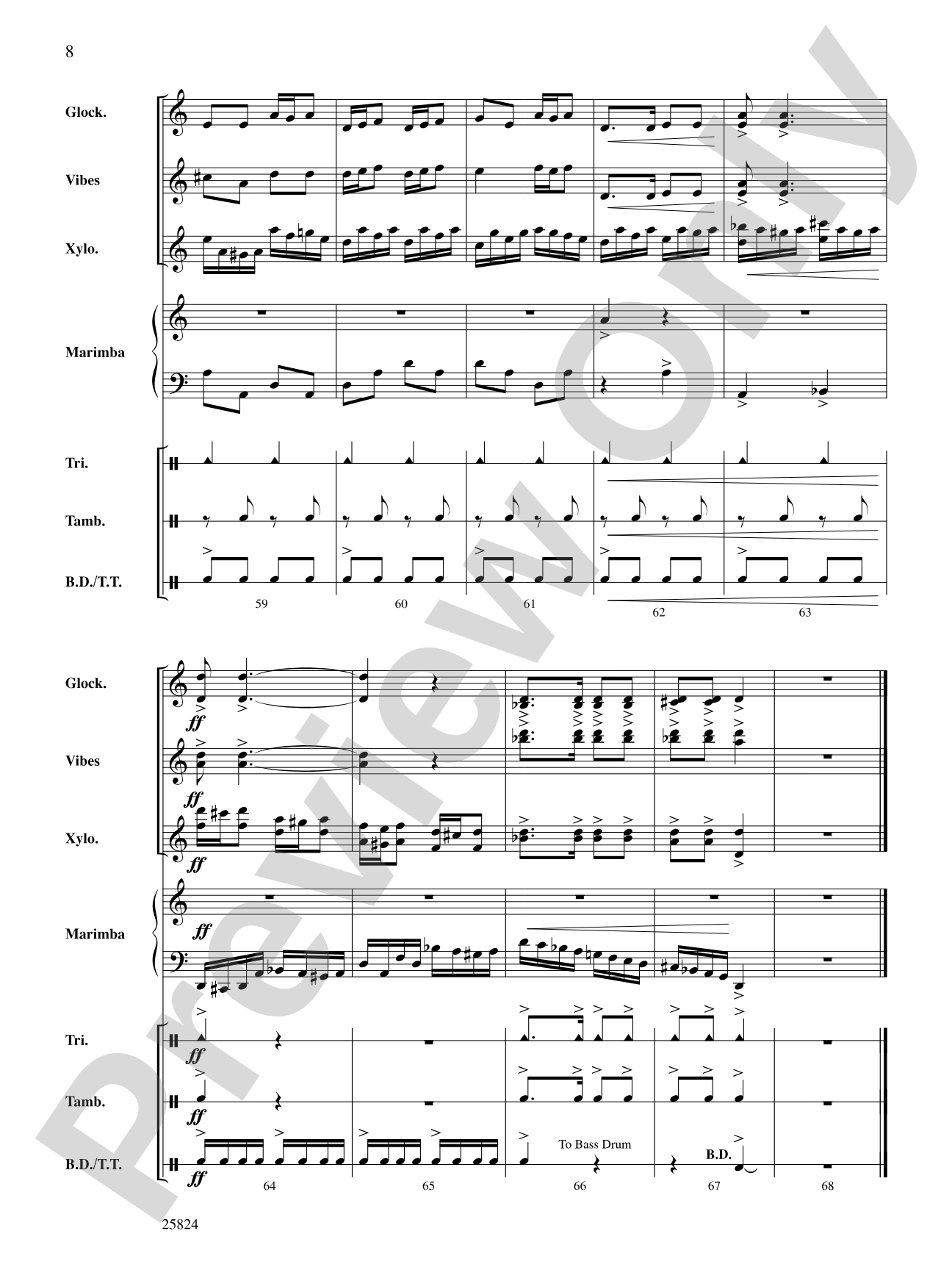 Double Trouble (from Harry Potter and the Prisoner of Azkaban): Percussion Ensemble Conductor Score & Parts