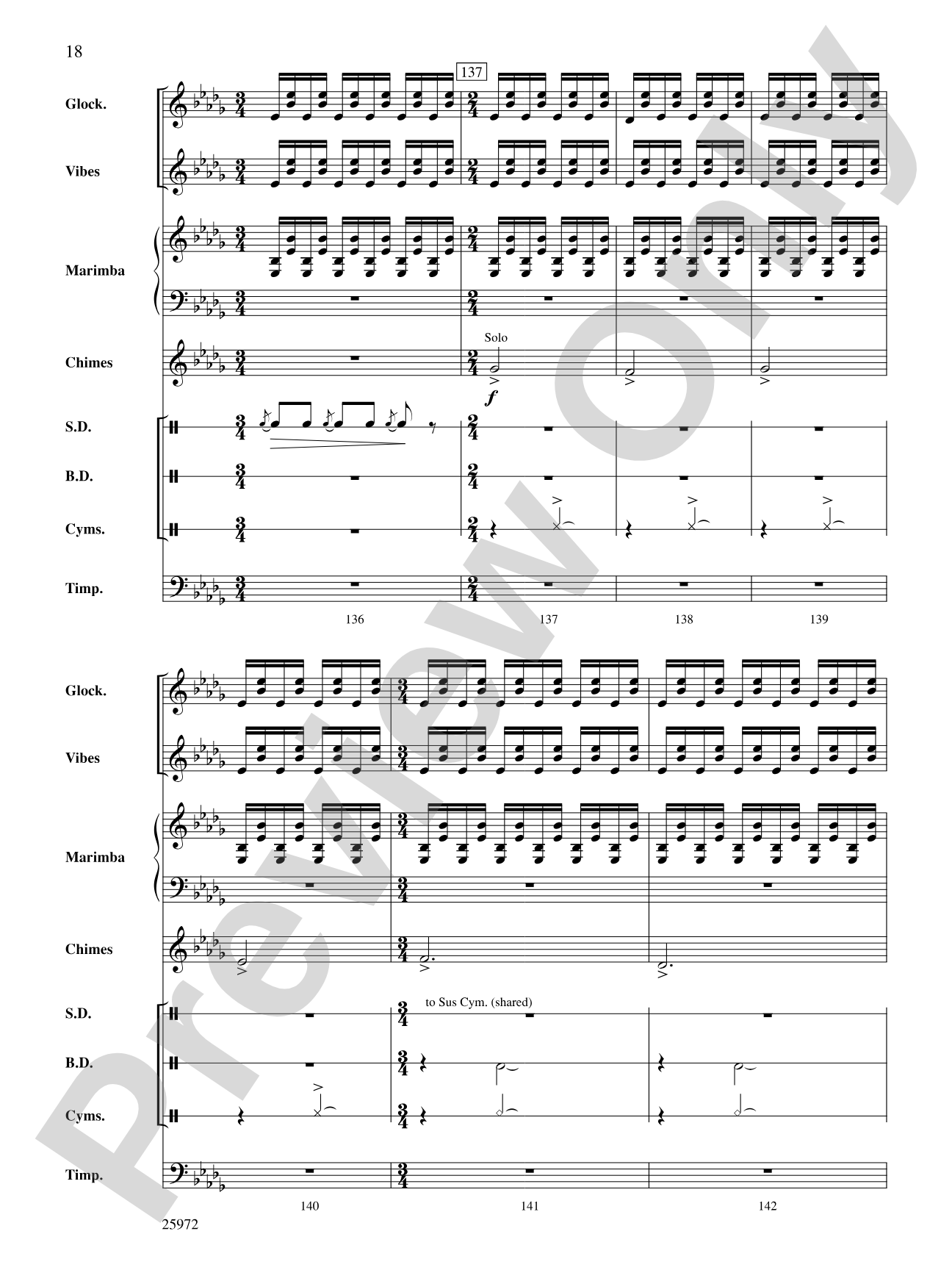 Celestial Welcome: Percussion Ensemble Conductor Score & Parts
