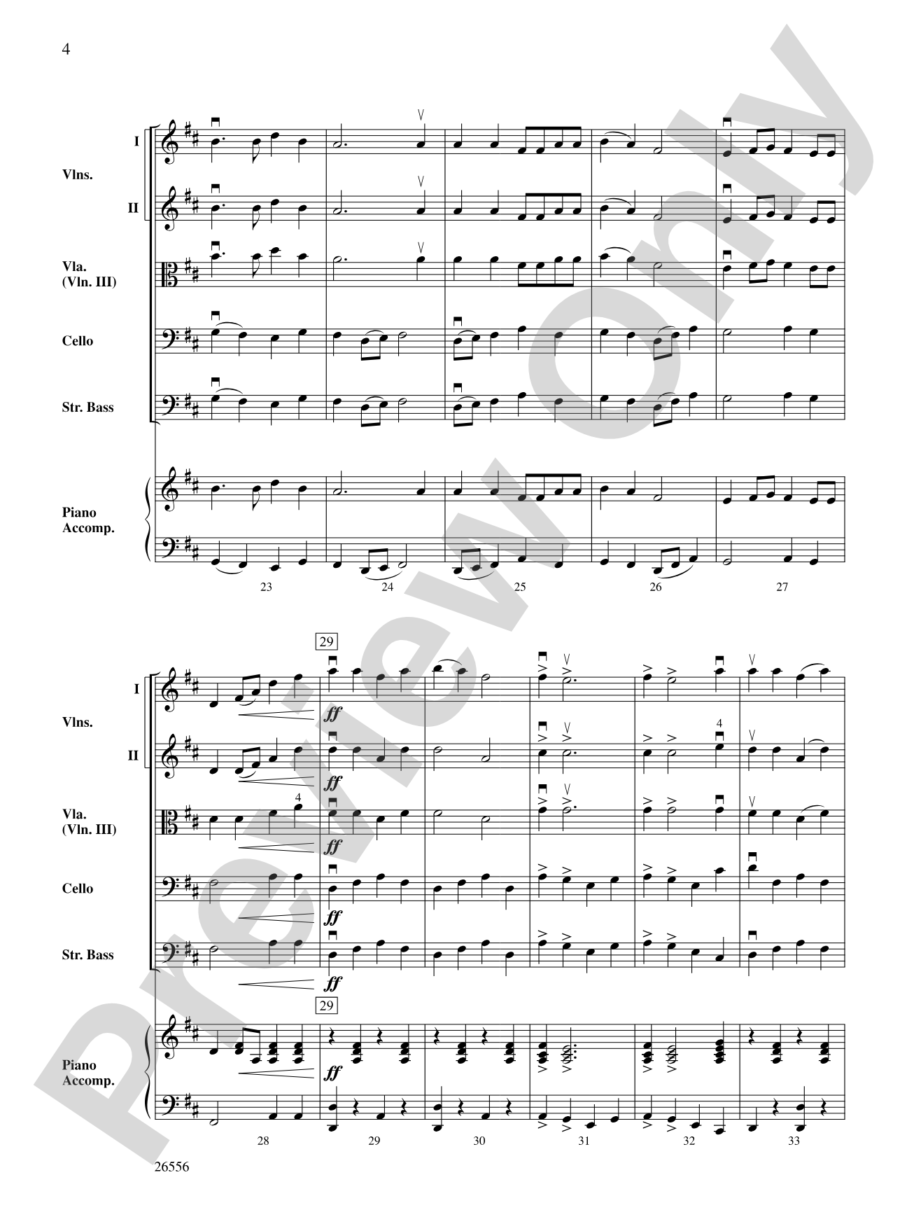 Camptown Races: String Orchestra Conductor Score & Parts