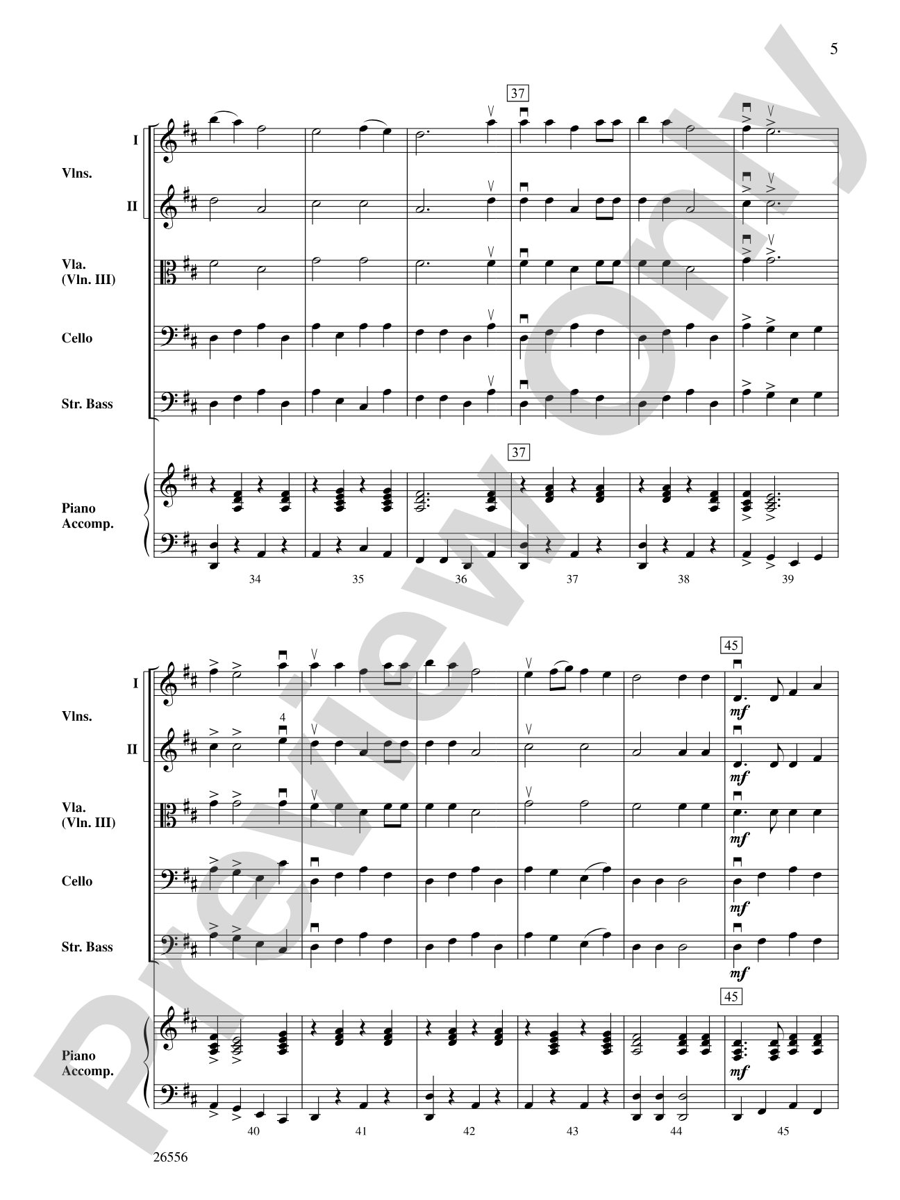 Camptown Races: String Orchestra Conductor Score & Parts