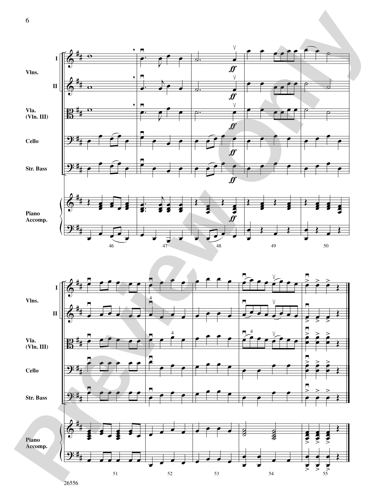 Camptown Races: String Orchestra Conductor Score & Parts