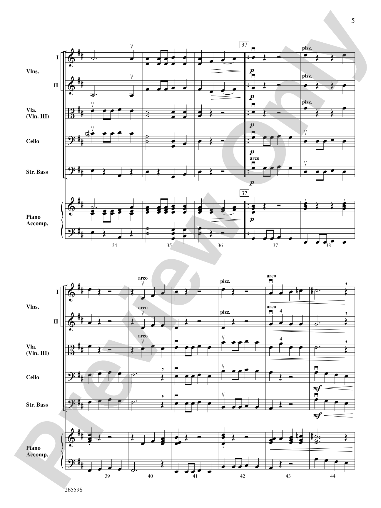 Fiddles at Shady Gulch: String Orchestra Conductor Score & Parts