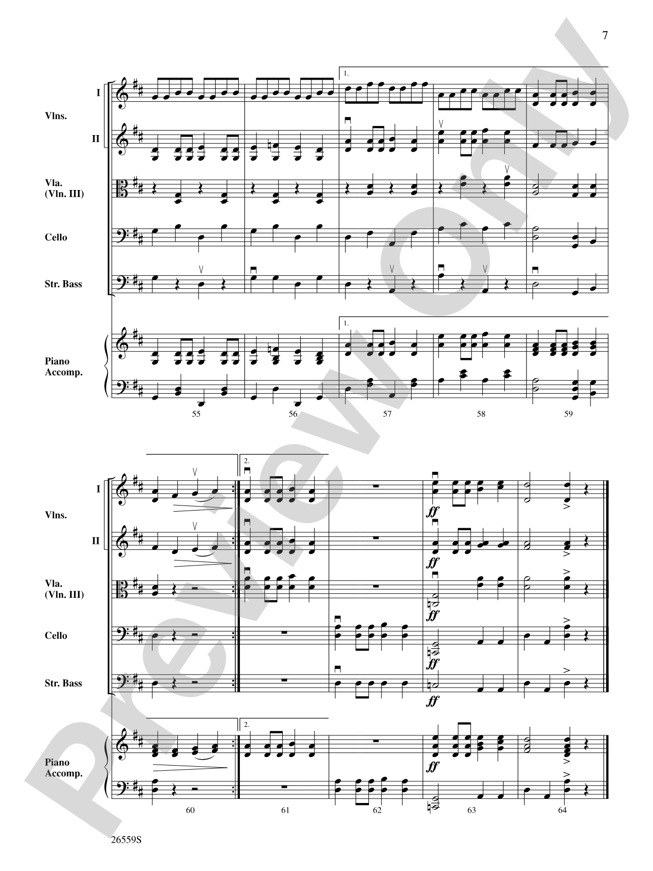 Fiddles at Shady Gulch: String Orchestra Conductor Score & Parts