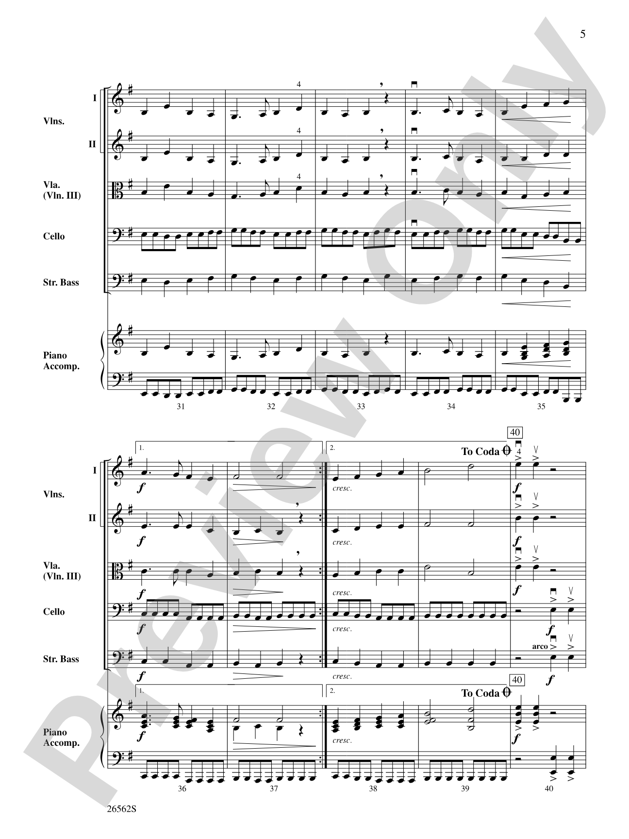 Joust: String Orchestra Conductor Score & Parts