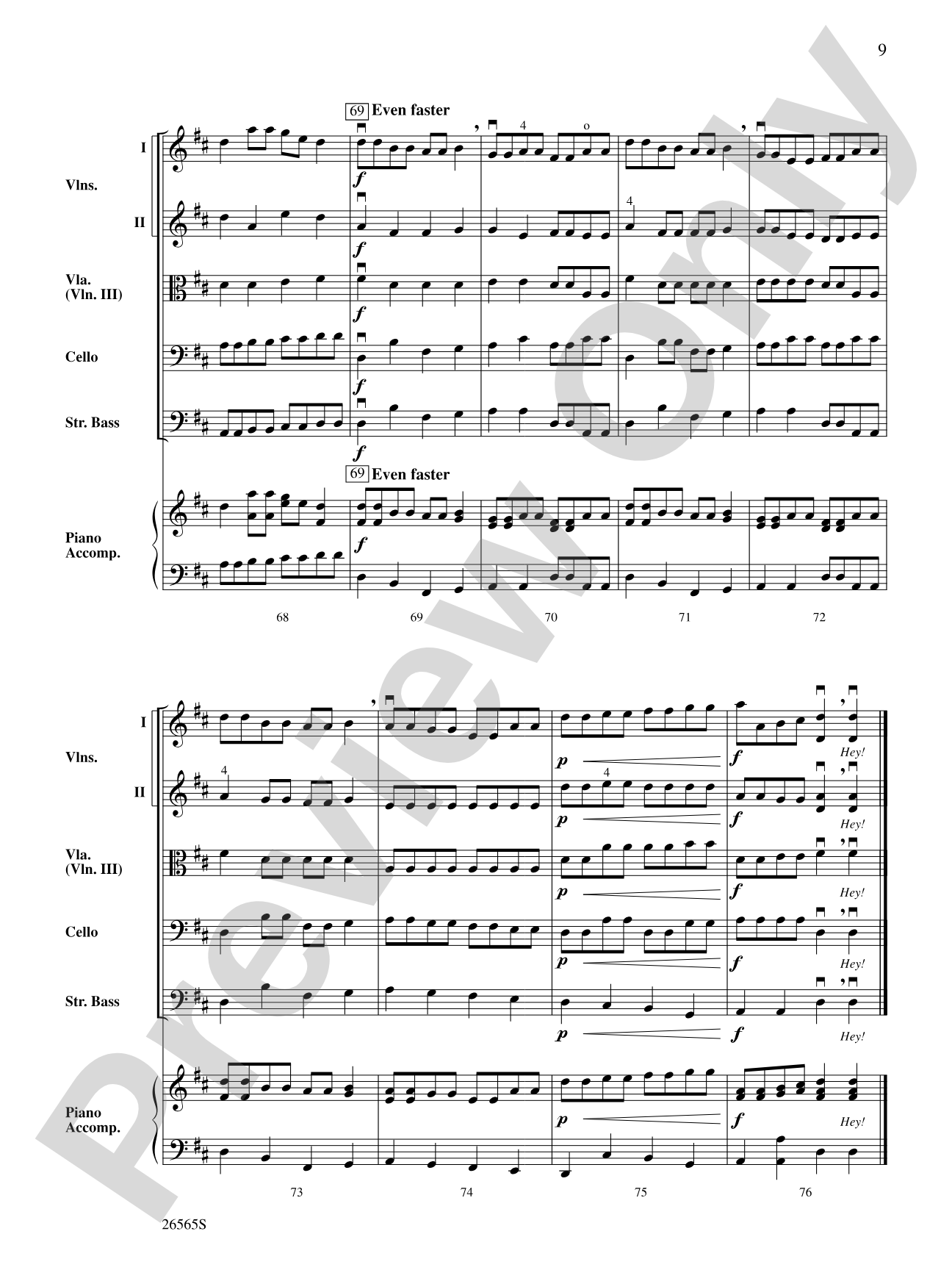 Hopak Dance: String Orchestra Conductor Score & Parts