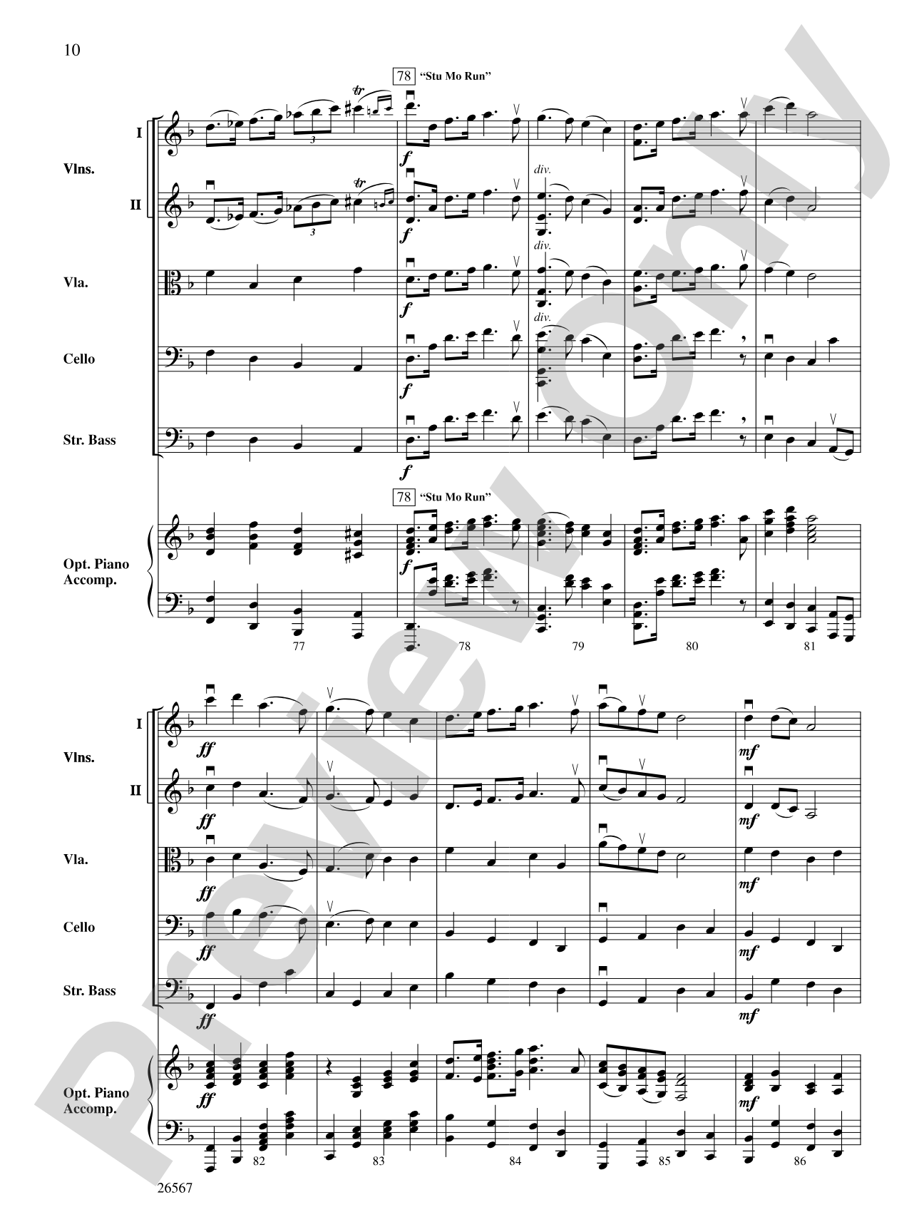 Seven Scottish Airs: String Orchestra Conductor Score & Parts