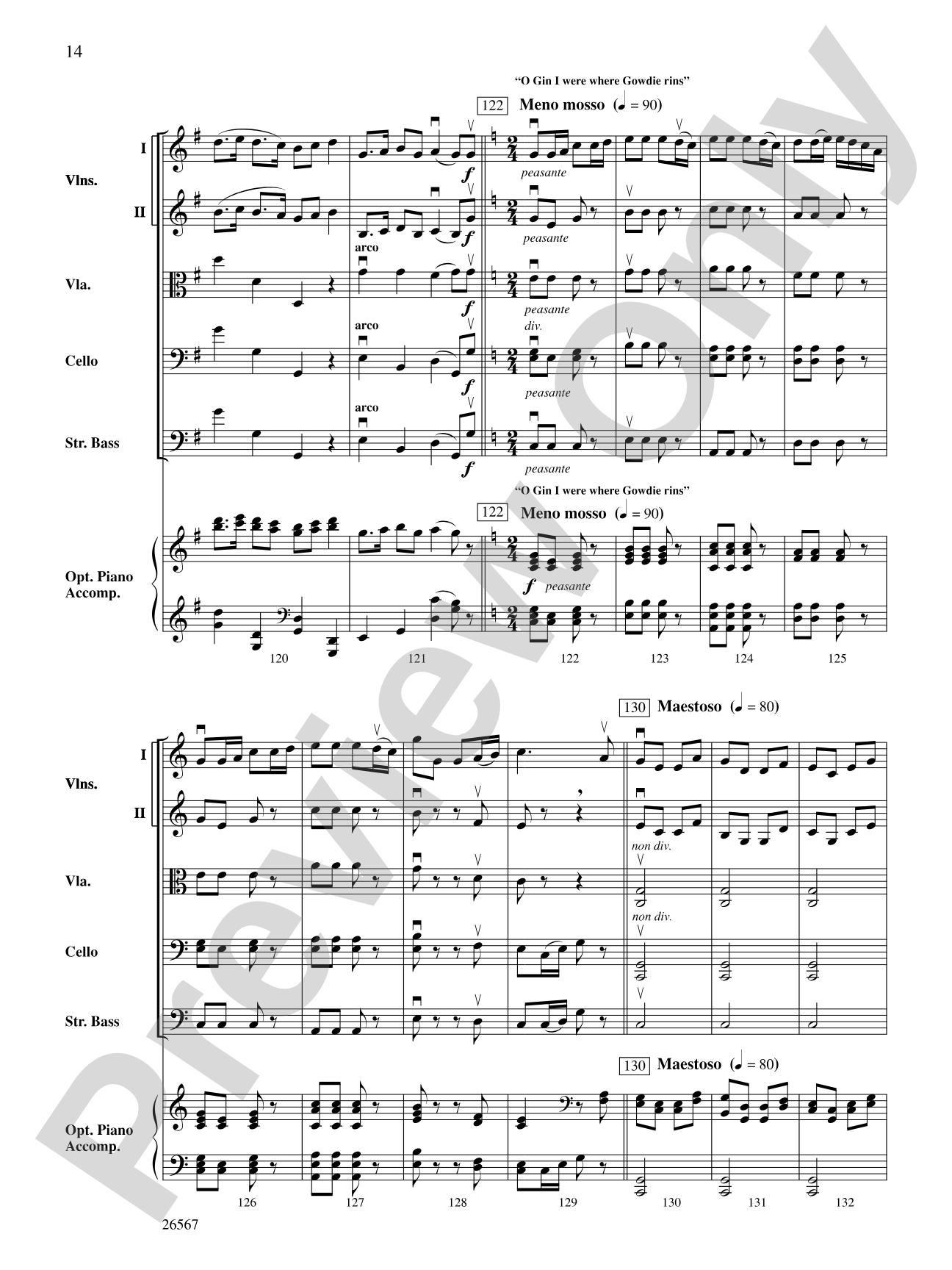 Seven Scottish Airs: String Orchestra Conductor Score & Parts