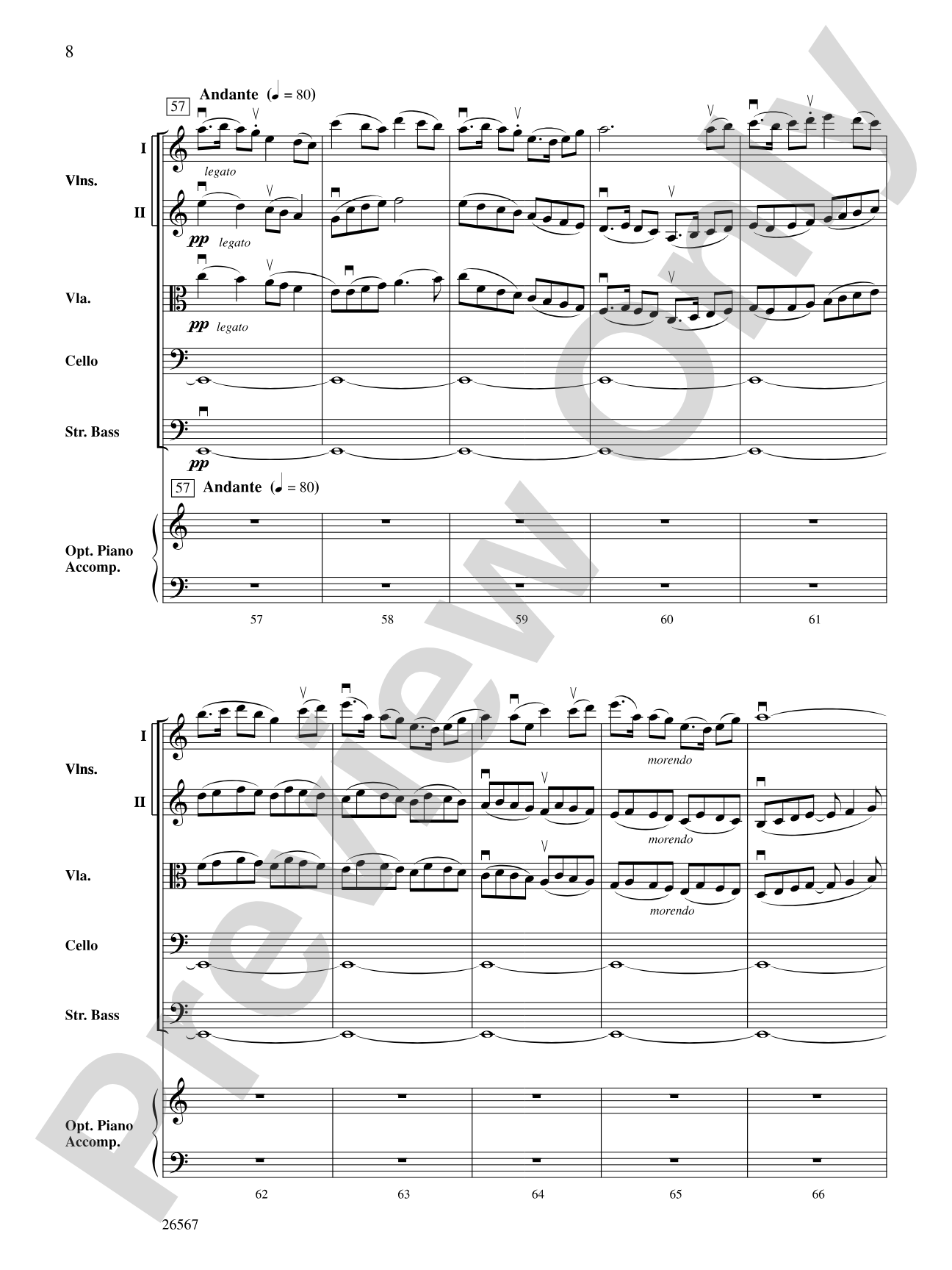 Seven Scottish Airs: String Orchestra Conductor Score & Parts