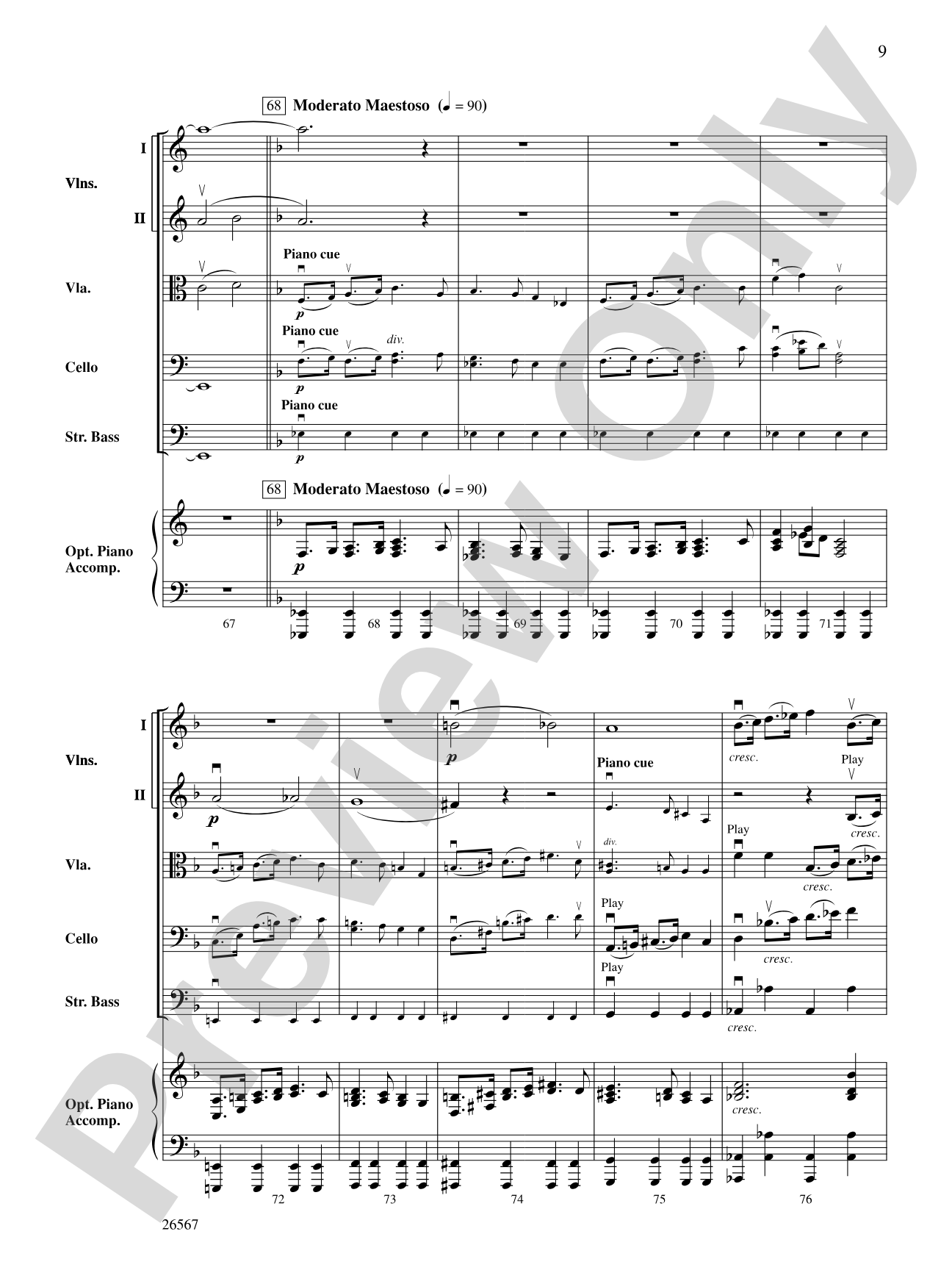 Seven Scottish Airs: String Orchestra Conductor Score & Parts