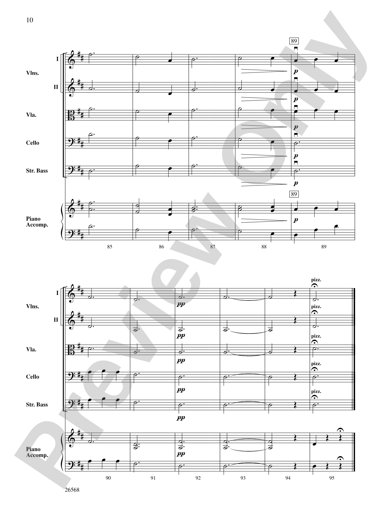 A Quiet Christmas: String Orchestra Conductor Score & Parts