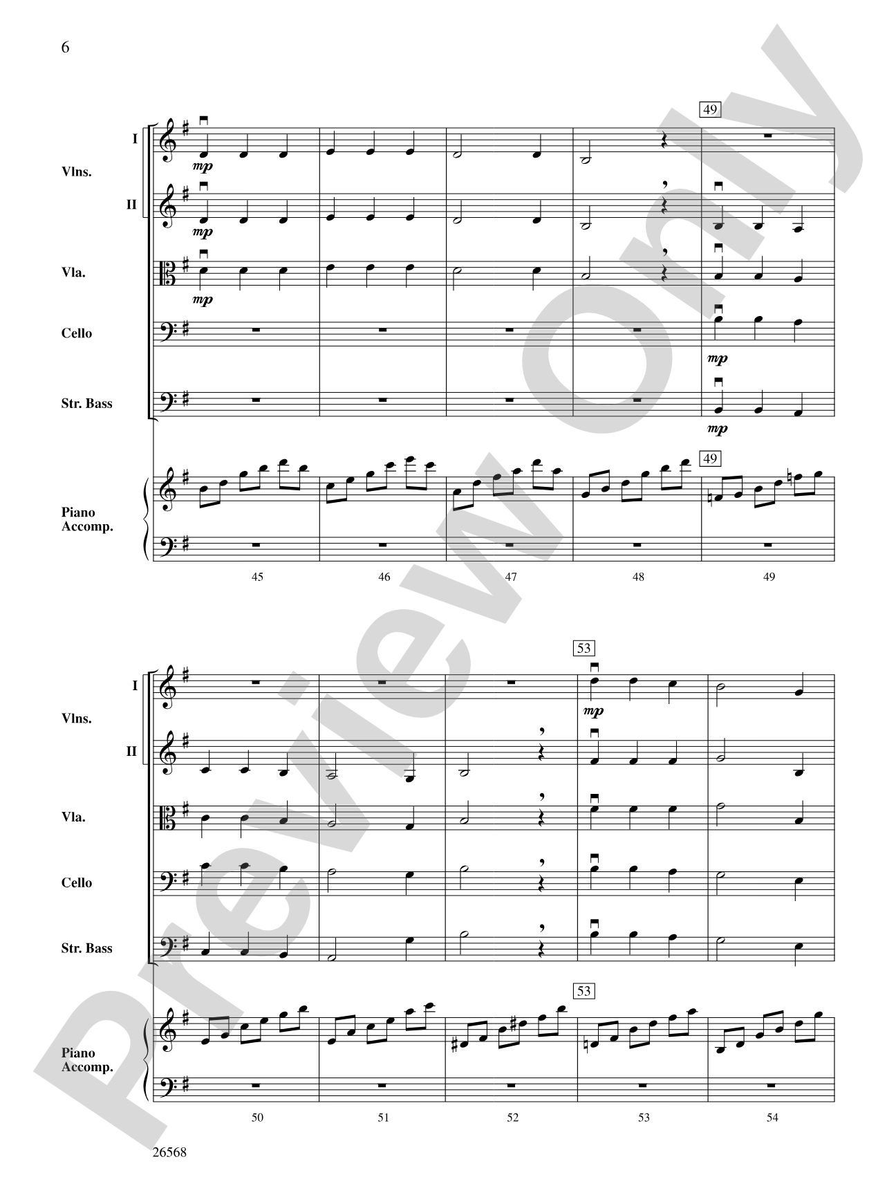A Quiet Christmas: String Orchestra Conductor Score & Parts