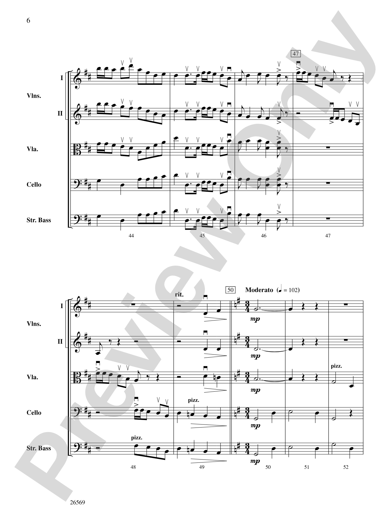 A Westward Journey and Jubilee: String Orchestra Conductor Score & Parts