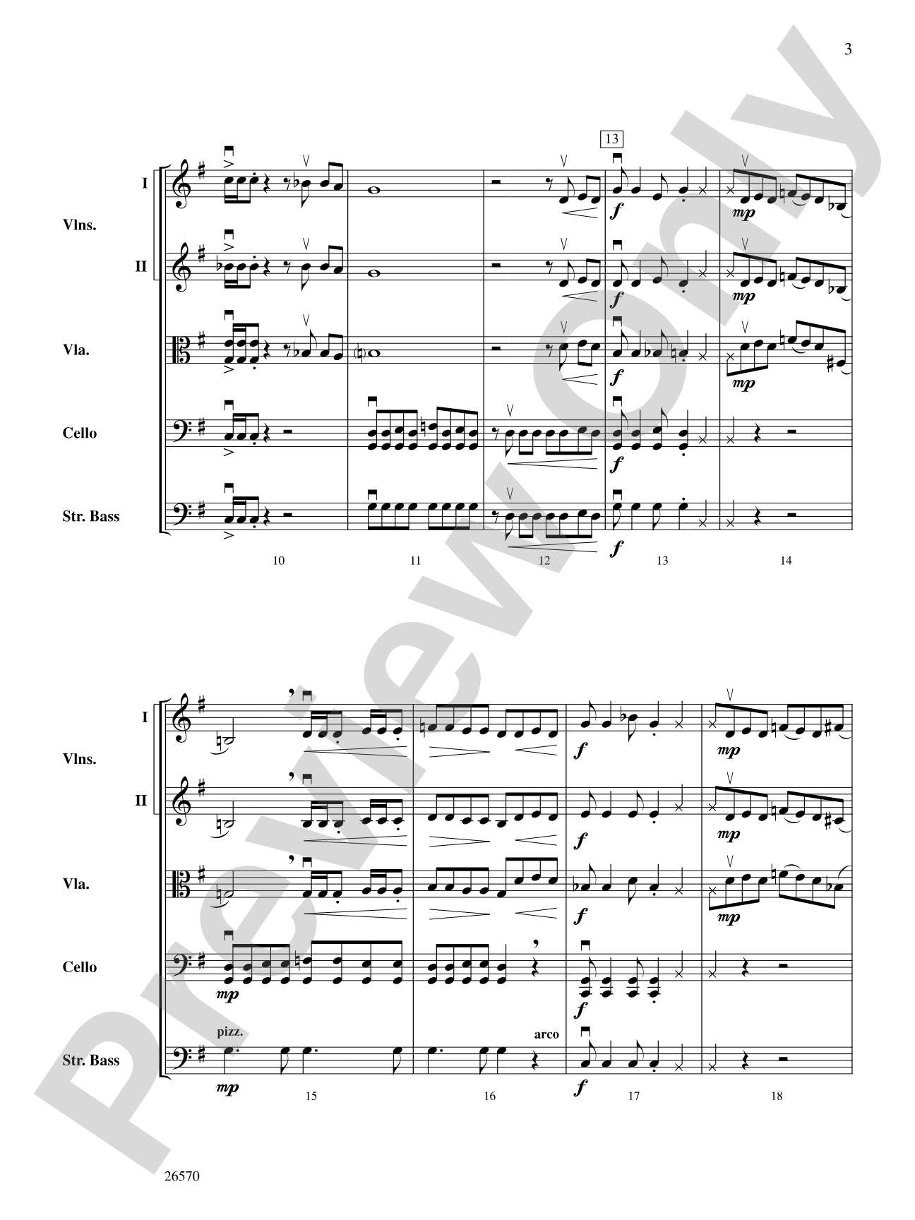 Fill in the Blanks: String Orchestra Conductor Score & Parts
