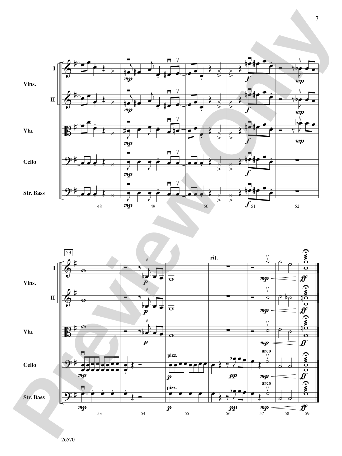 Fill in the Blanks: String Orchestra Conductor Score & Parts