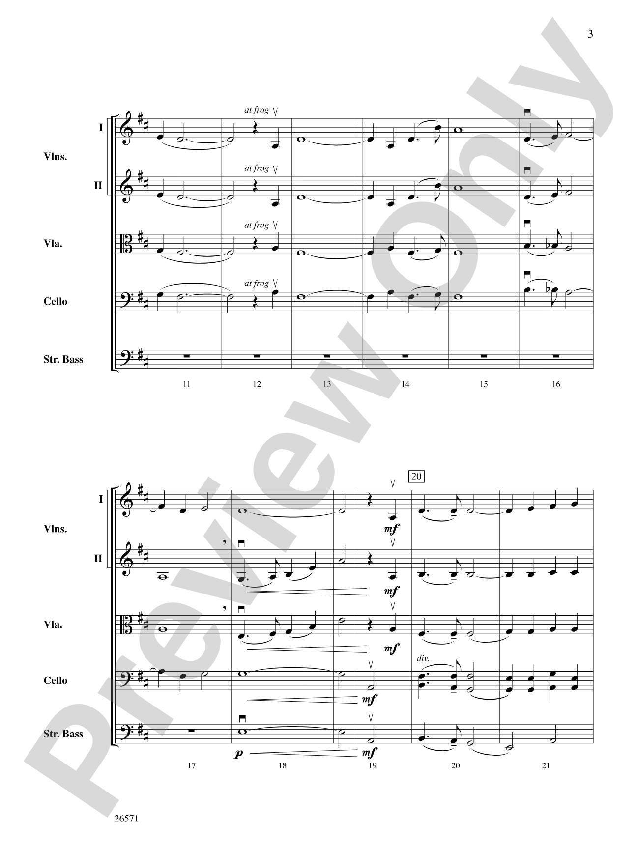 Shenandoah: String Orchestra Conductor Score & Parts