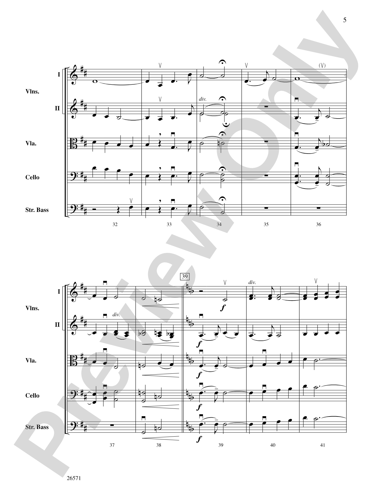 Shenandoah: String Orchestra Conductor Score & Parts
