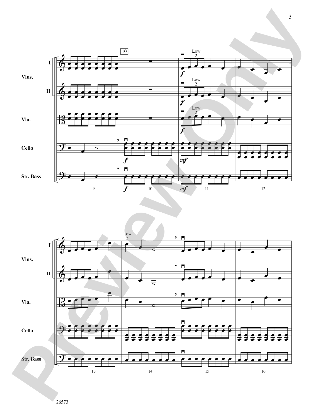 King's Court: String Orchestra Conductor Score & Parts