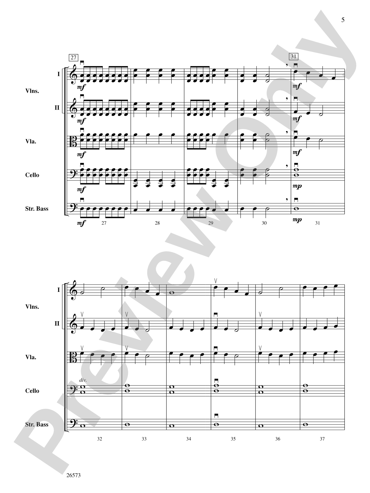 King's Court: String Orchestra Conductor Score & Parts