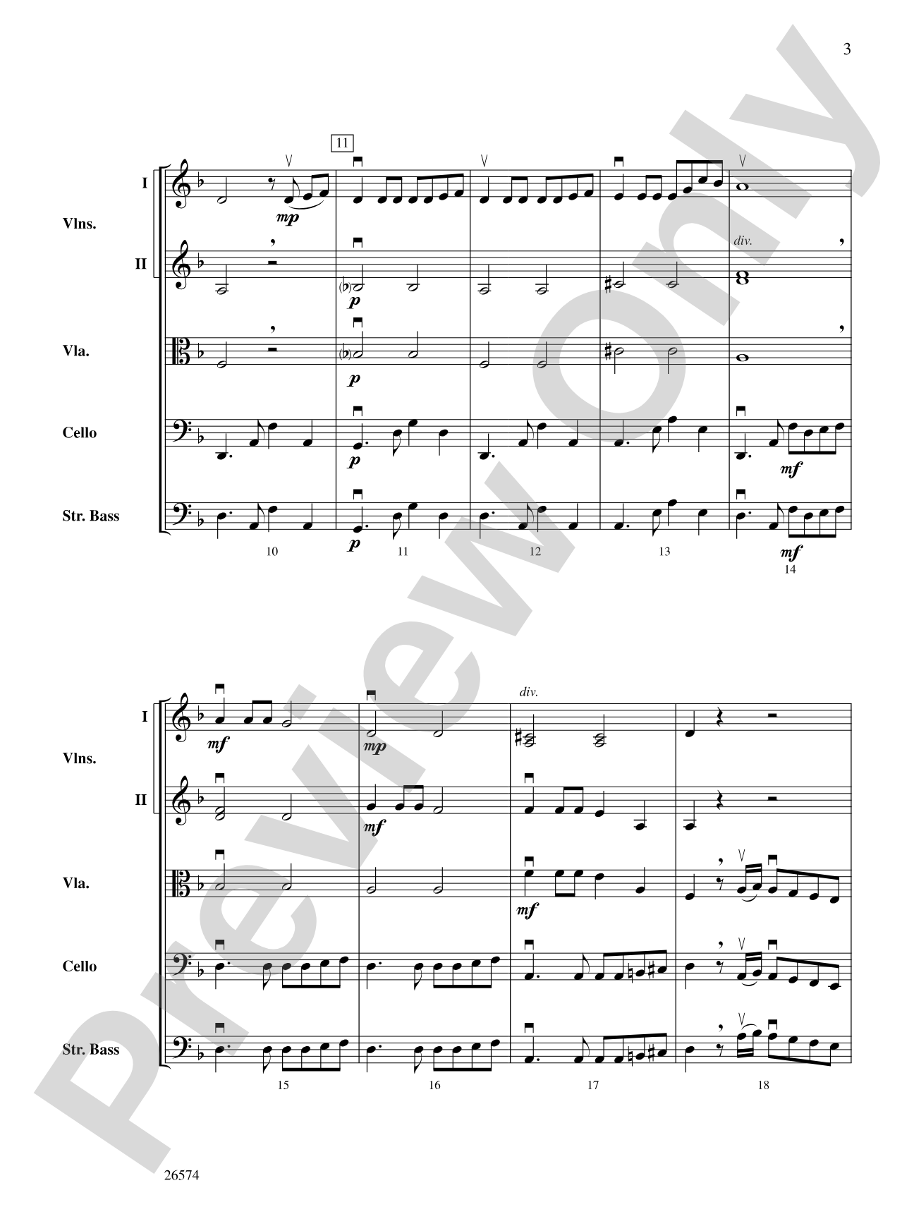 Tango d'Amour: String Orchestra Conductor Score & Parts