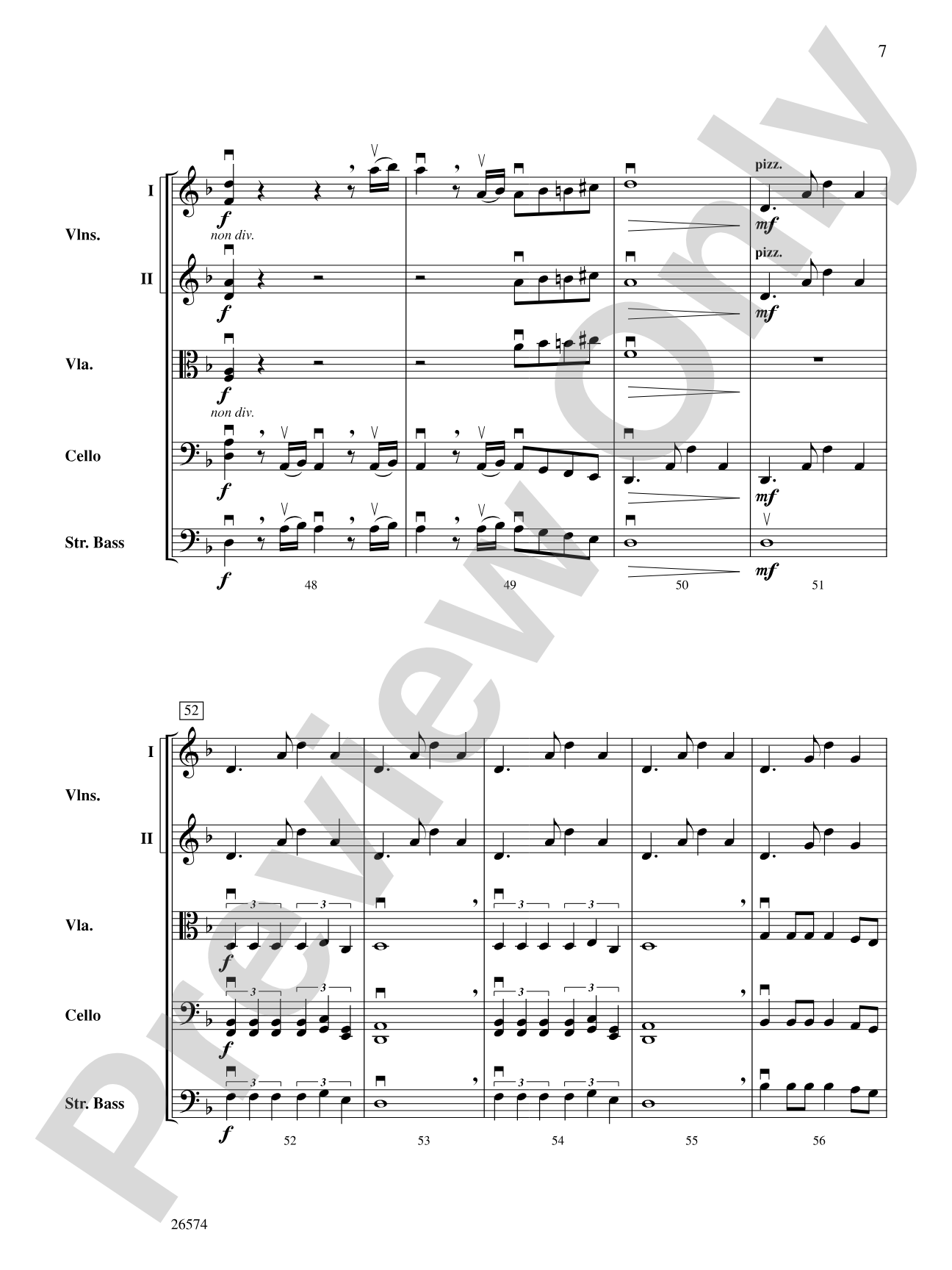Tango d'Amour: String Orchestra Conductor Score & Parts