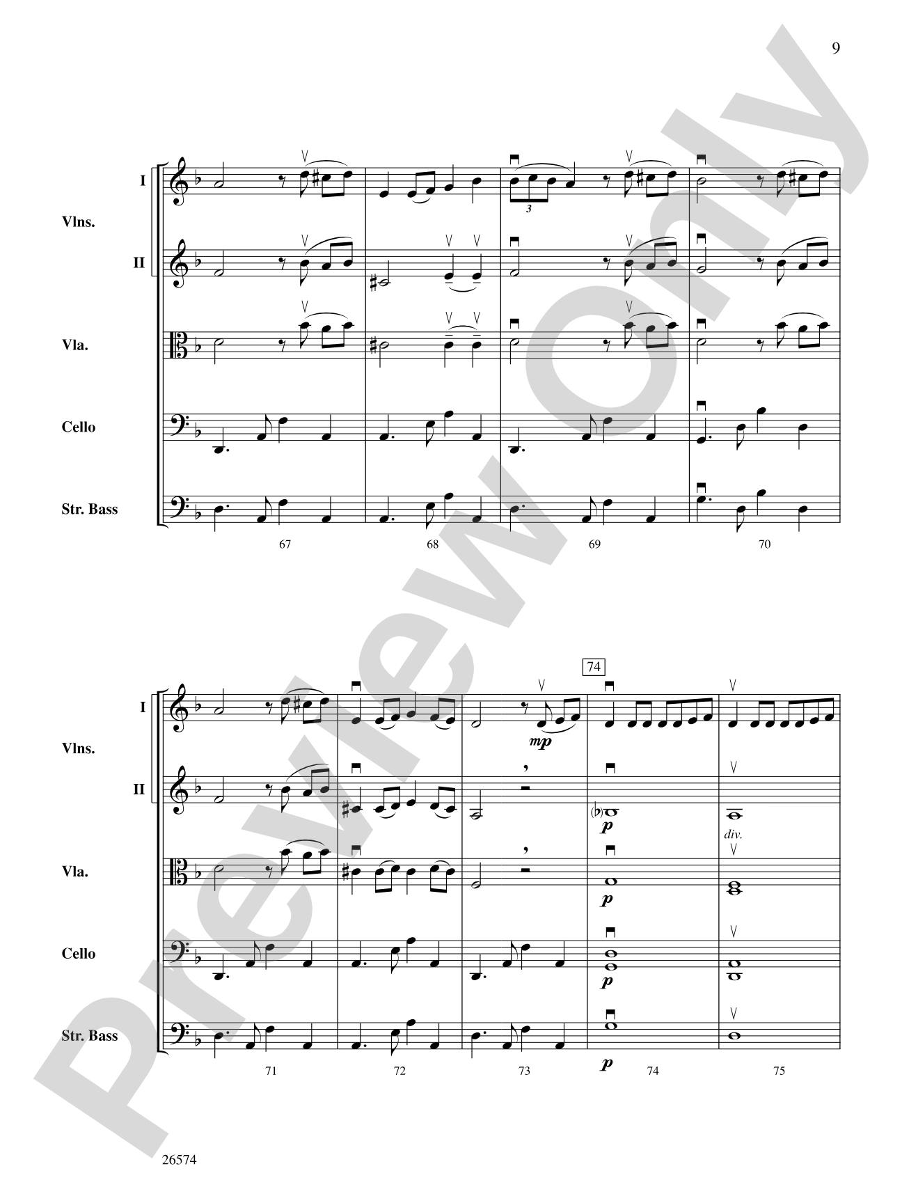 Tango d'Amour: String Orchestra Conductor Score & Parts