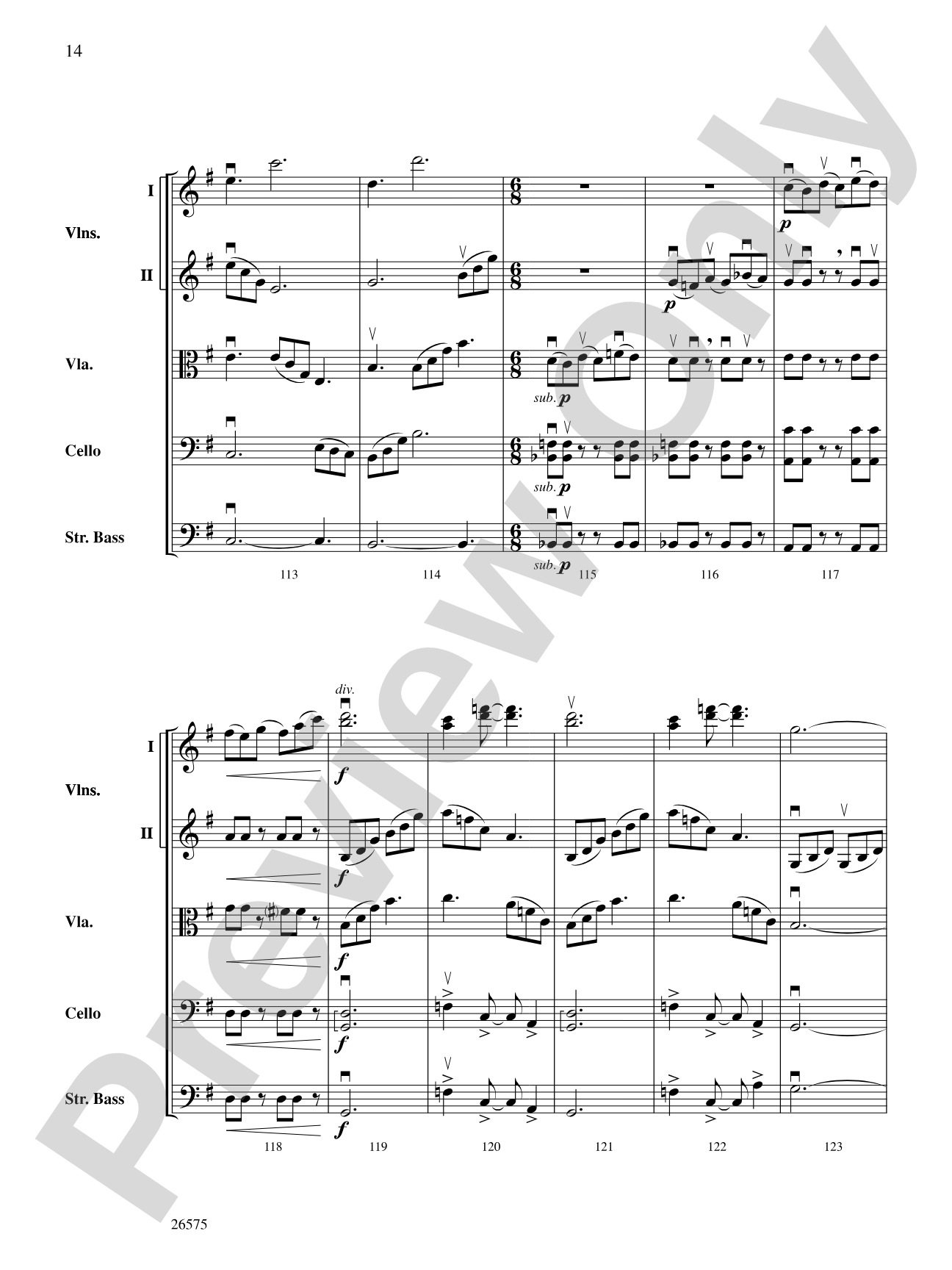 Of Glorious Plumage: String Orchestra Conductor Score & Parts