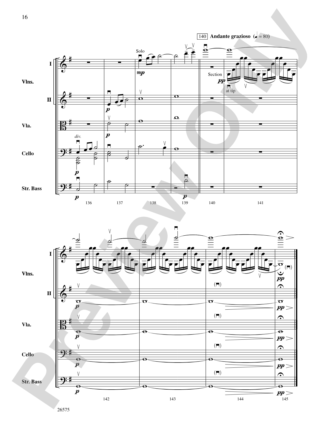 Of Glorious Plumage: String Orchestra Conductor Score & Parts