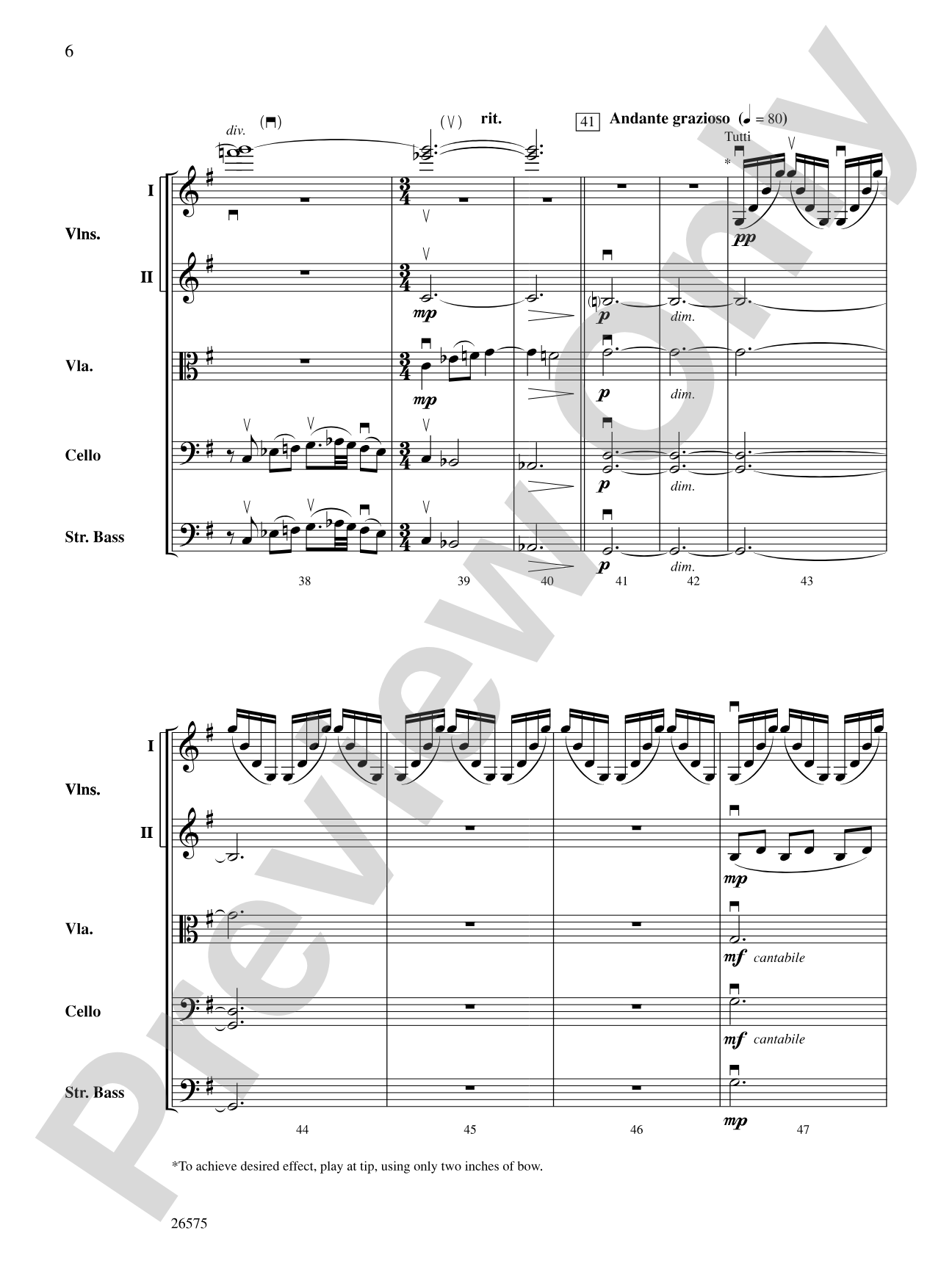 Of Glorious Plumage: String Orchestra Conductor Score & Parts