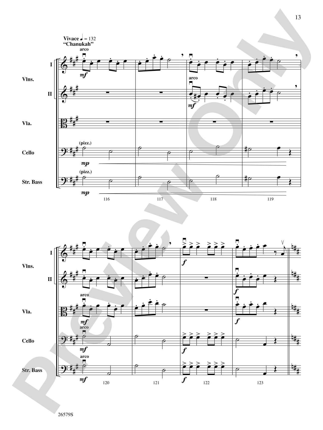 A Festival of Lights: String Orchestra Conductor Score & Parts