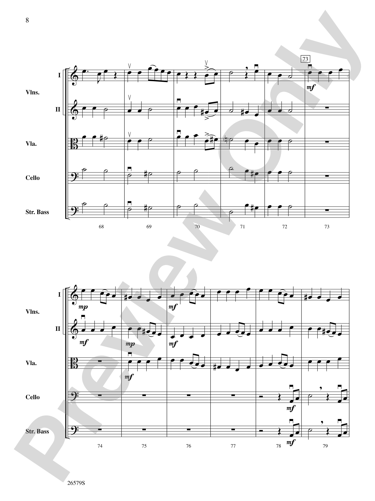 A Festival of Lights: String Orchestra Conductor Score & Parts