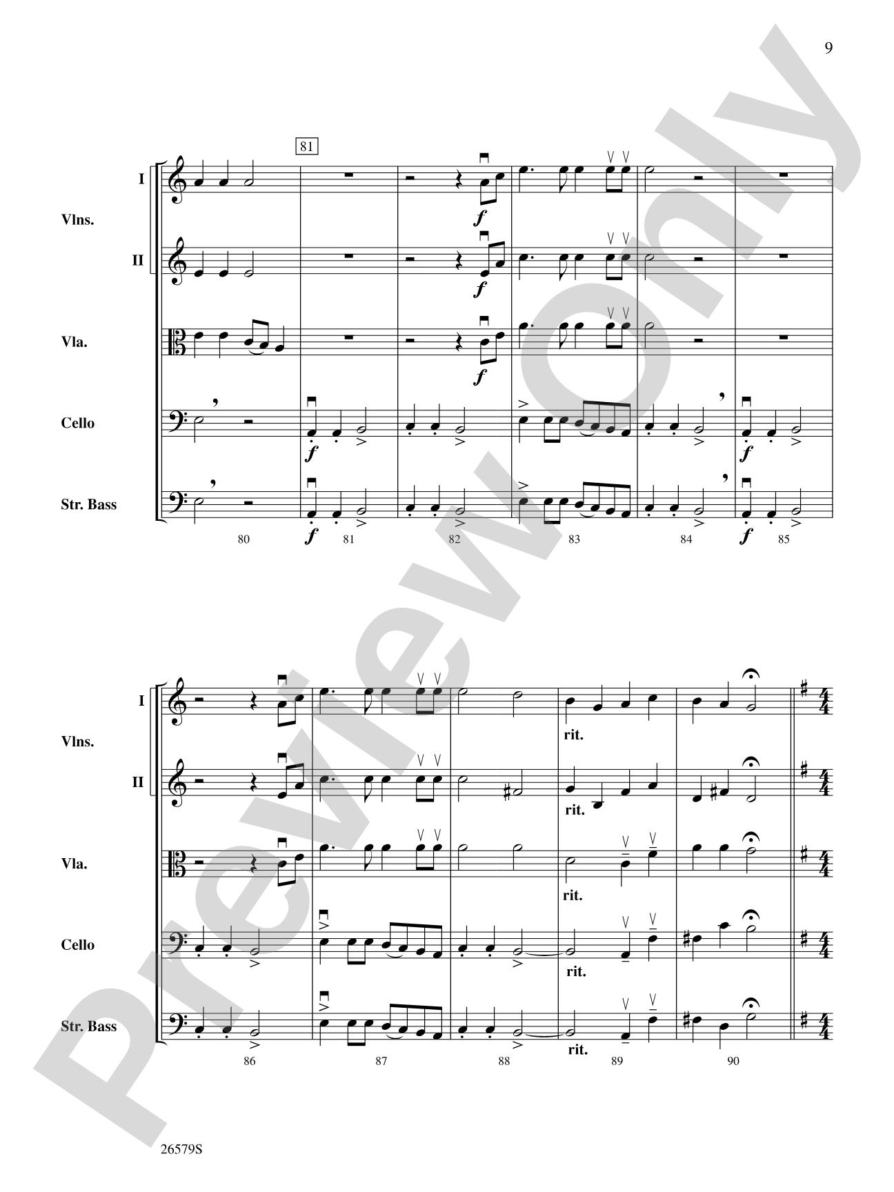 A Festival of Lights: String Orchestra Conductor Score & Parts