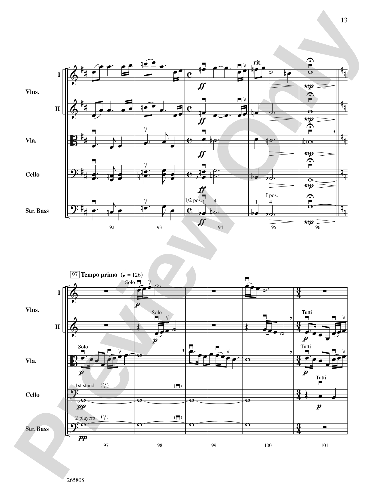 Carpe Diem!: String Orchestra Conductor Score & Parts