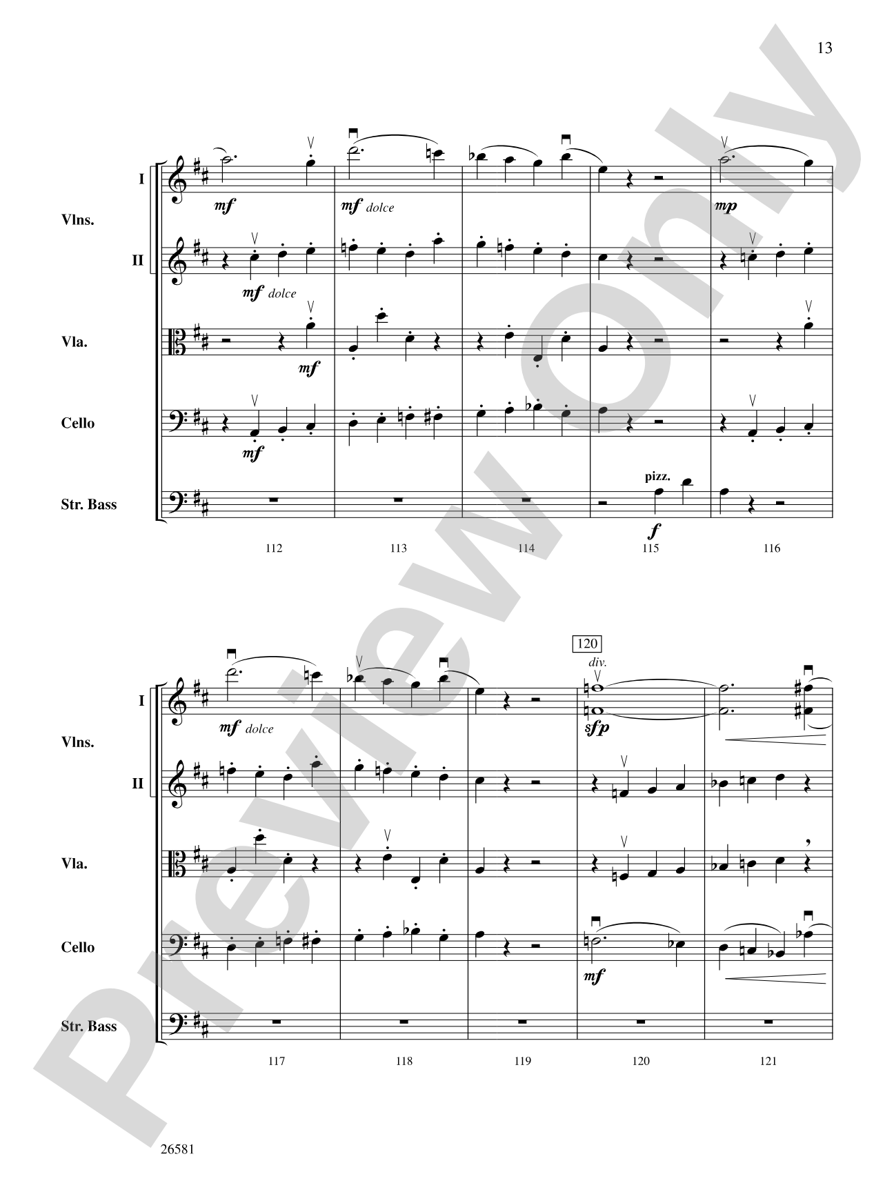 Russlan and Ludmilla: String Orchestra Conductor Score & Parts