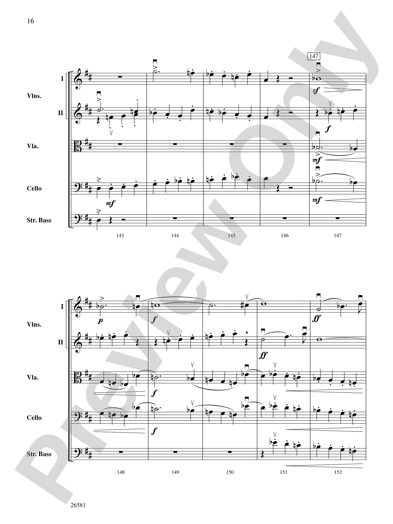 Russlan and Ludmilla: String Orchestra Conductor Score & Parts