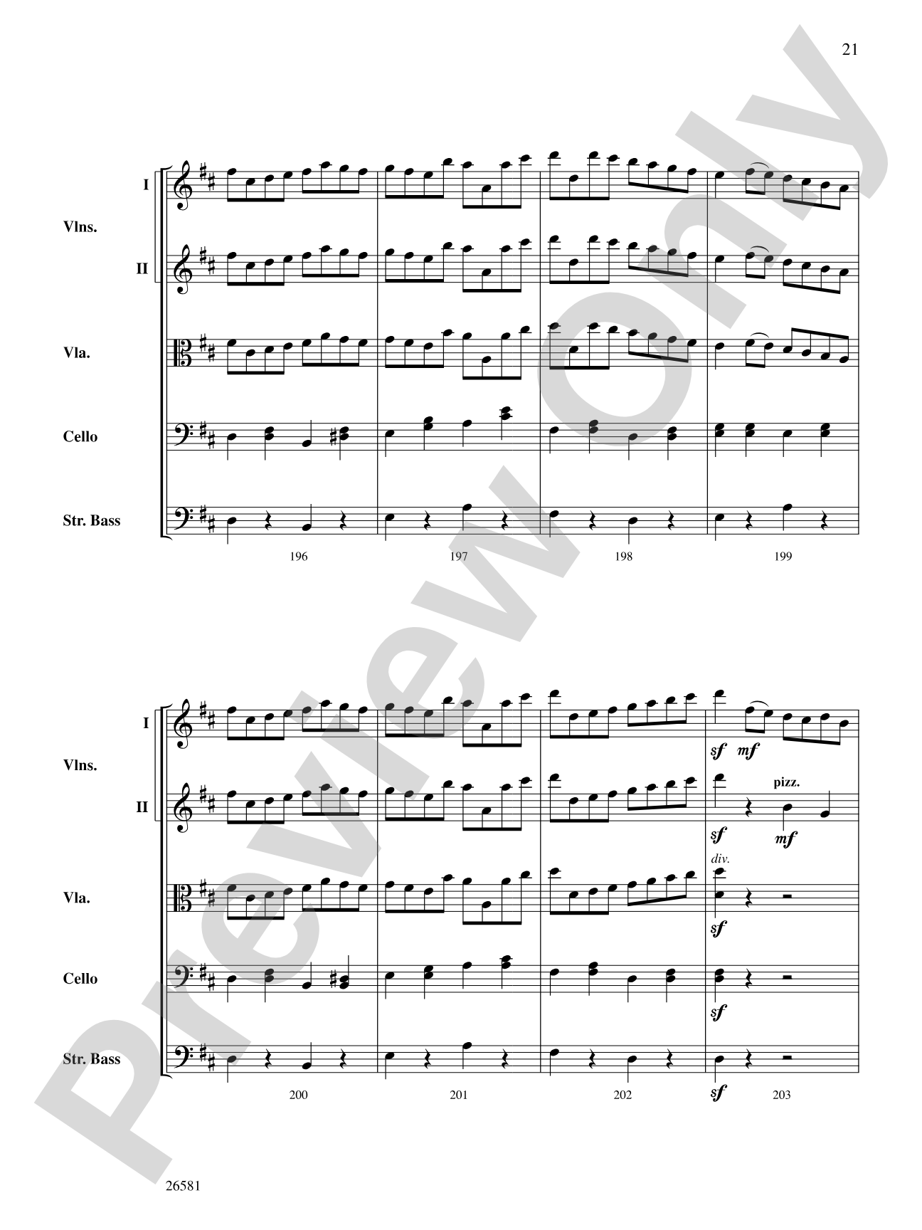 Russlan and Ludmilla: String Orchestra Conductor Score & Parts