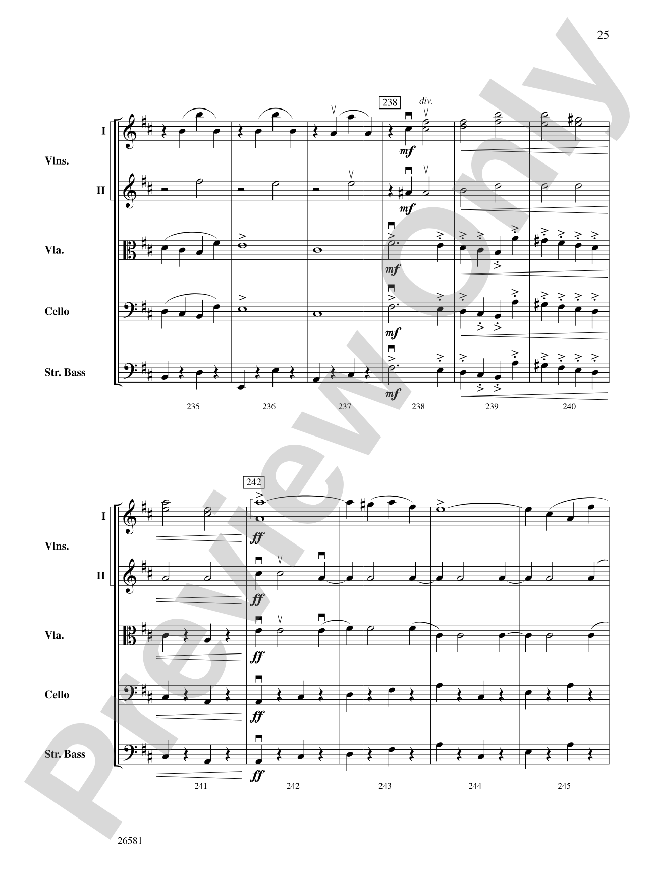 Russlan and Ludmilla: String Orchestra Conductor Score & Parts