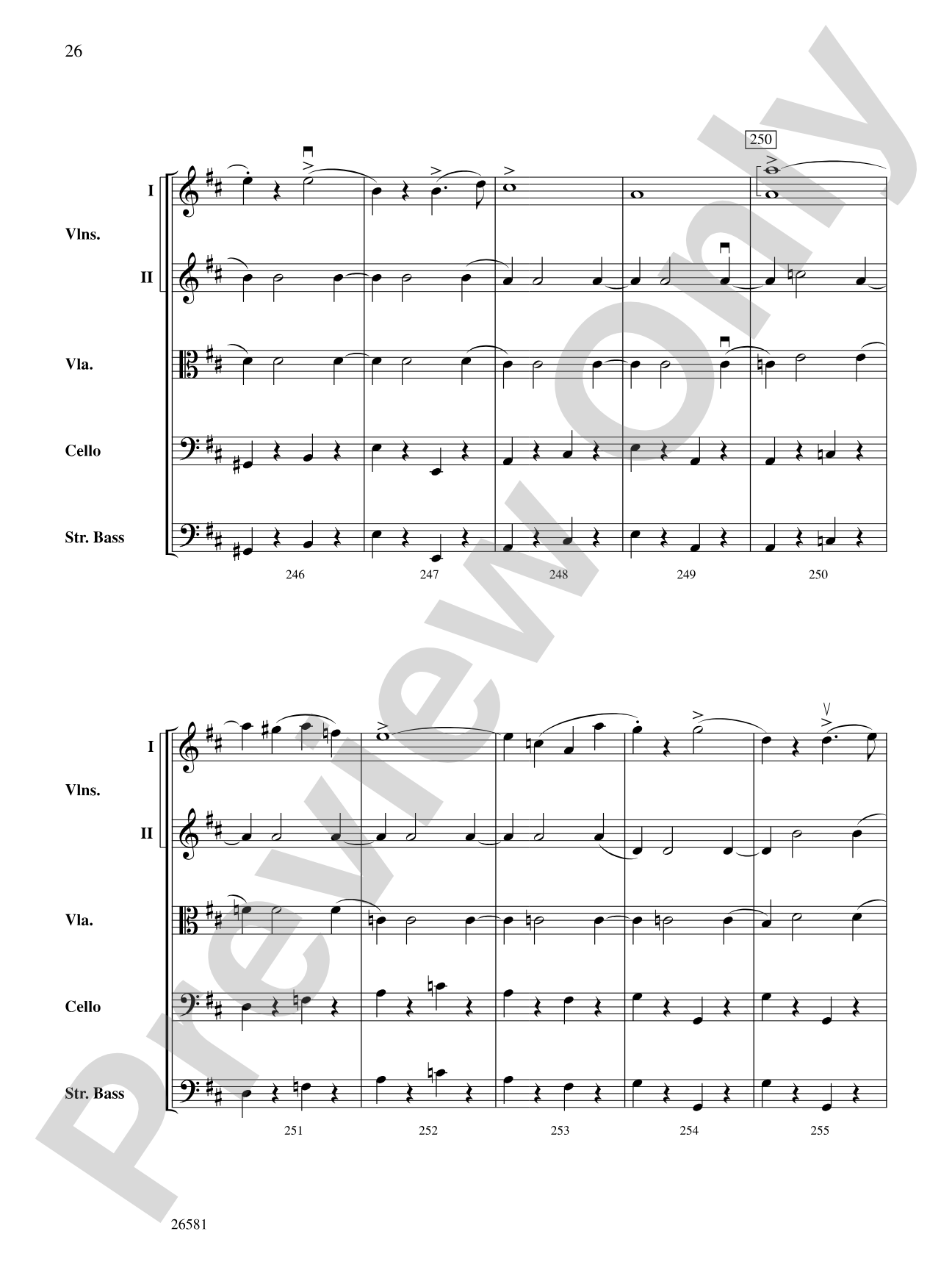 Russlan and Ludmilla: String Orchestra Conductor Score & Parts