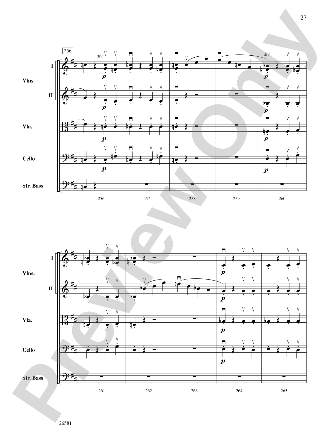 Russlan and Ludmilla: String Orchestra Conductor Score & Parts