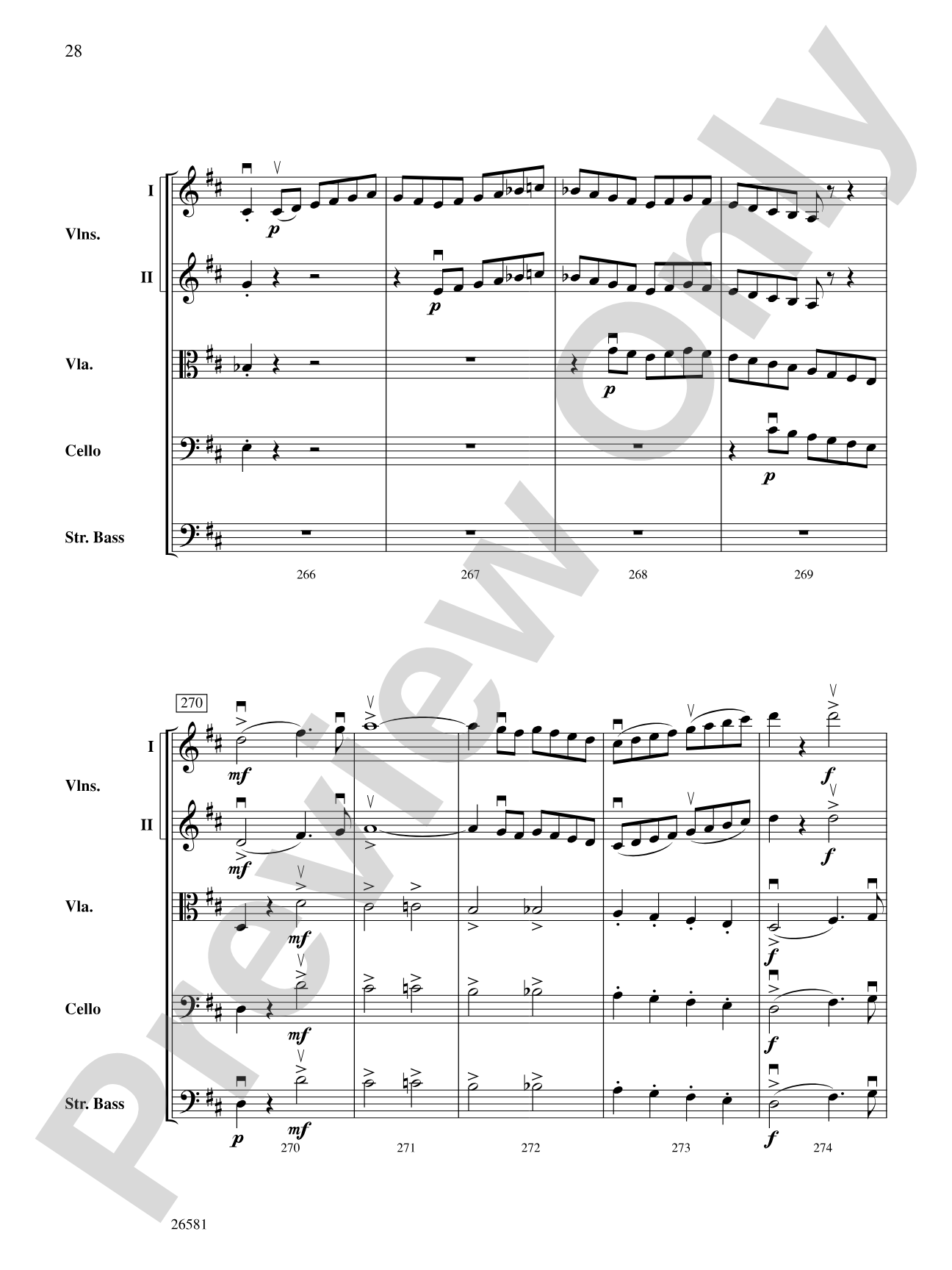 Russlan and Ludmilla: String Orchestra Conductor Score & Parts