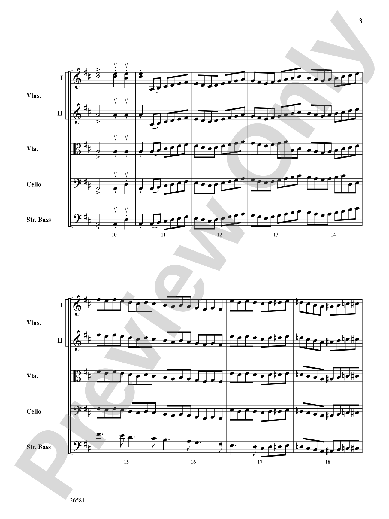 Russlan and Ludmilla: String Orchestra Conductor Score & Parts