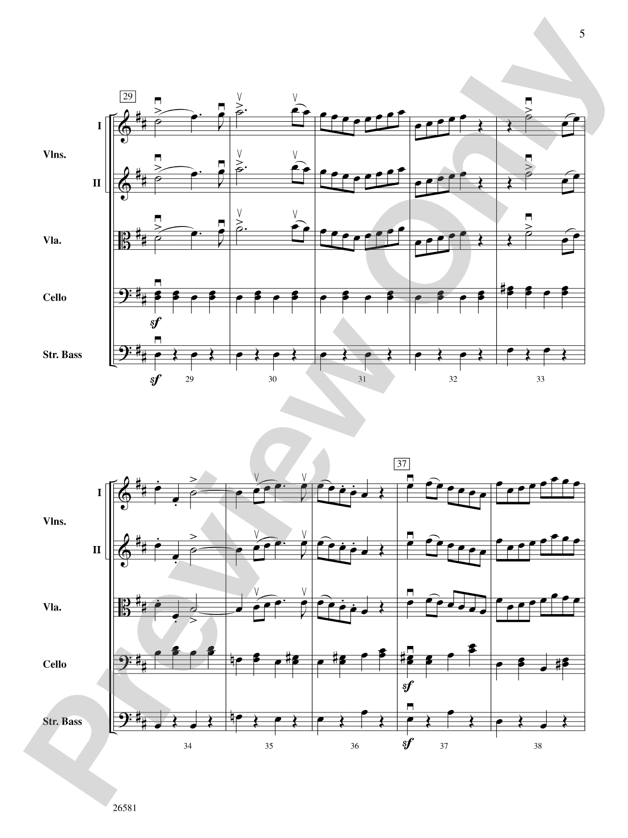 Russlan and Ludmilla: String Orchestra Conductor Score & Parts