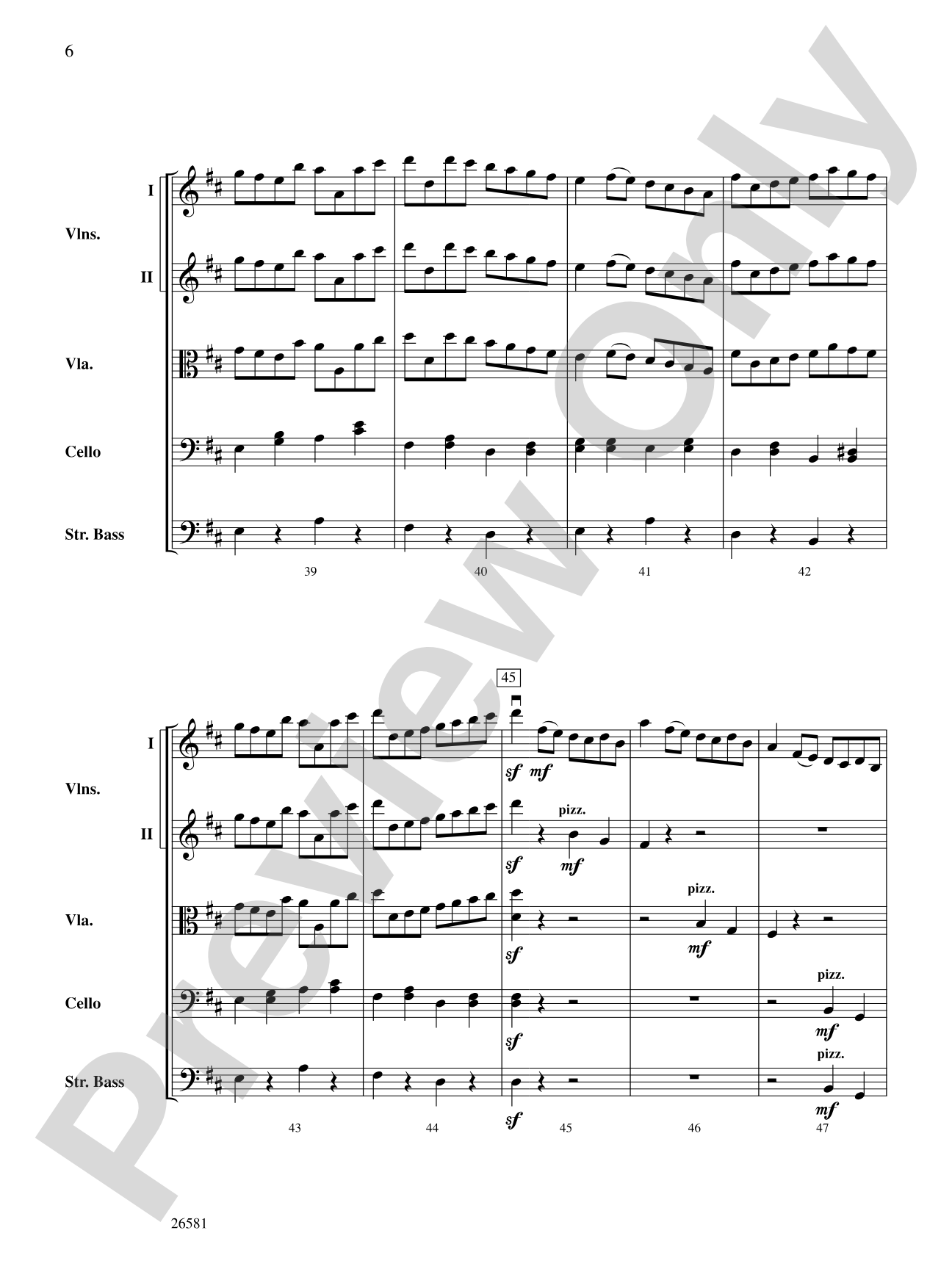 Russlan and Ludmilla: String Orchestra Conductor Score & Parts