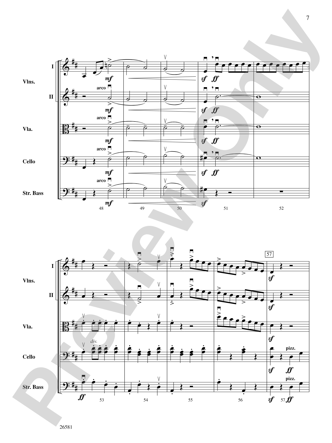 Russlan and Ludmilla: String Orchestra Conductor Score & Parts