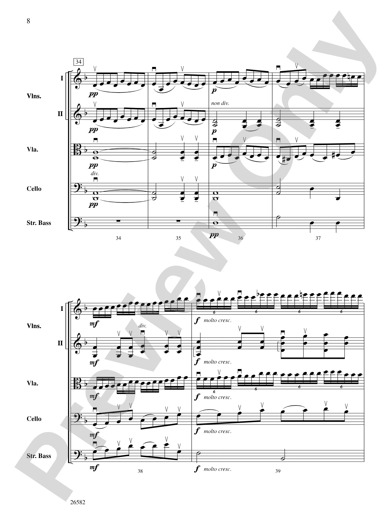 Gathering Storms (Movement 2 from American Serenade Symphony): String Orchestra Conductor Score & Parts